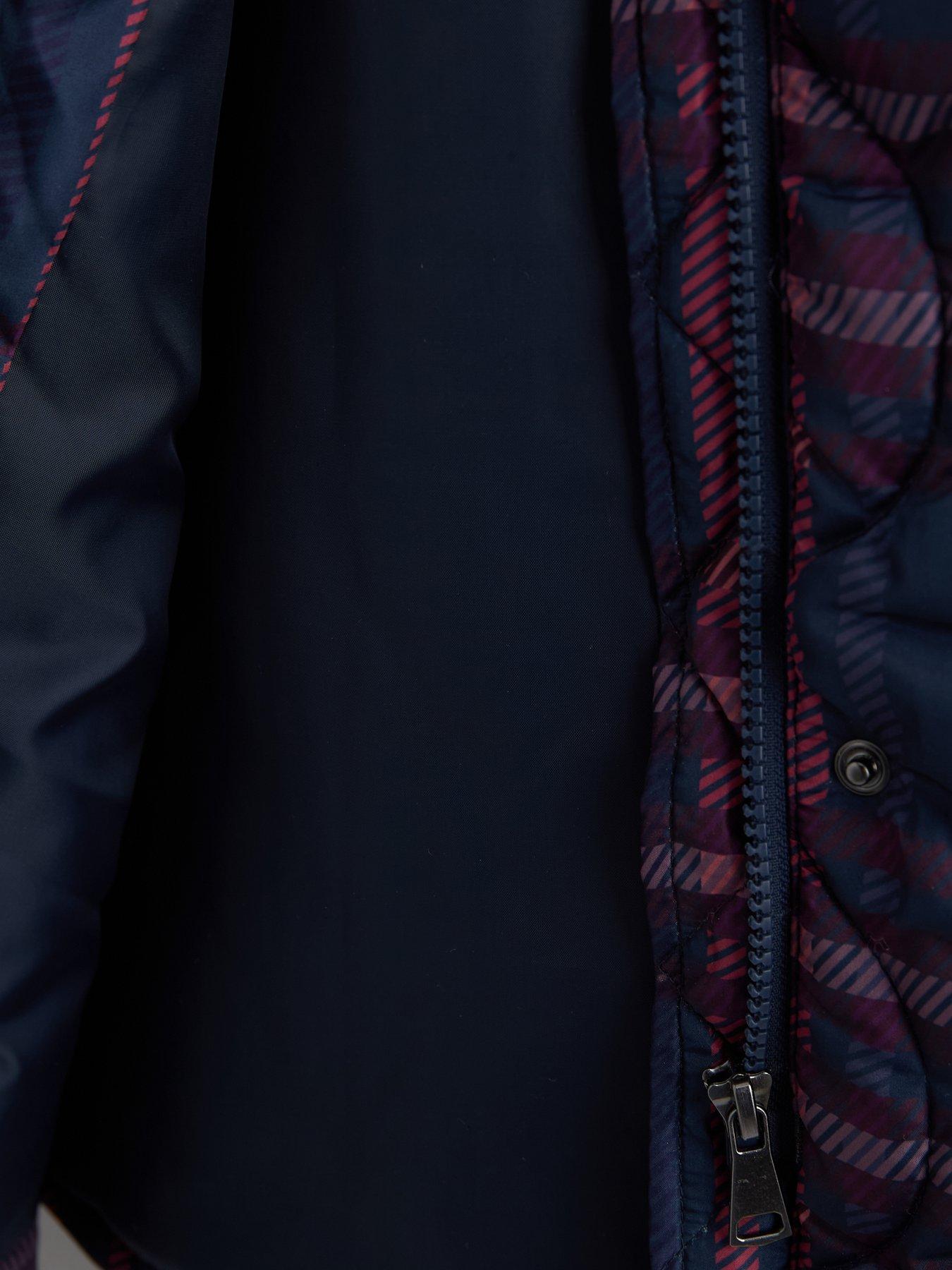 Image 3 of 5 of The Very Collection Girls Quilted Regular Knee Length Coat (5 - 16 Years) - Blue
