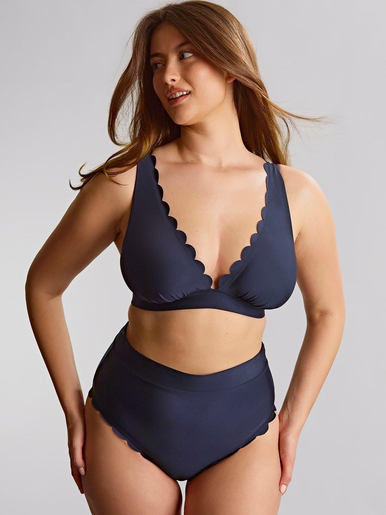 Image 3 of 4 of Panache Signature Ink Blue Kara Non Wired Bikini Top - Blue