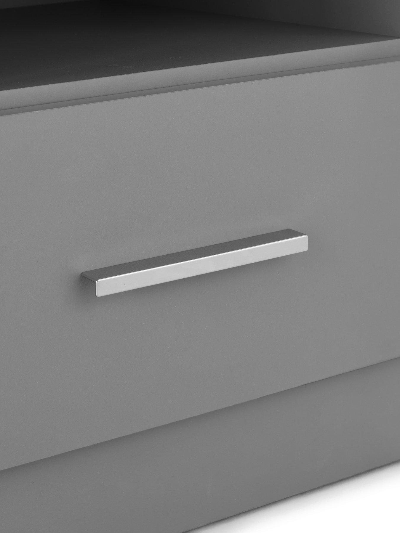 Image 5 of 7 of The Very Collection Panama 1 Drawer Bedside Cabinet - Grey - FSC&reg; Certified
