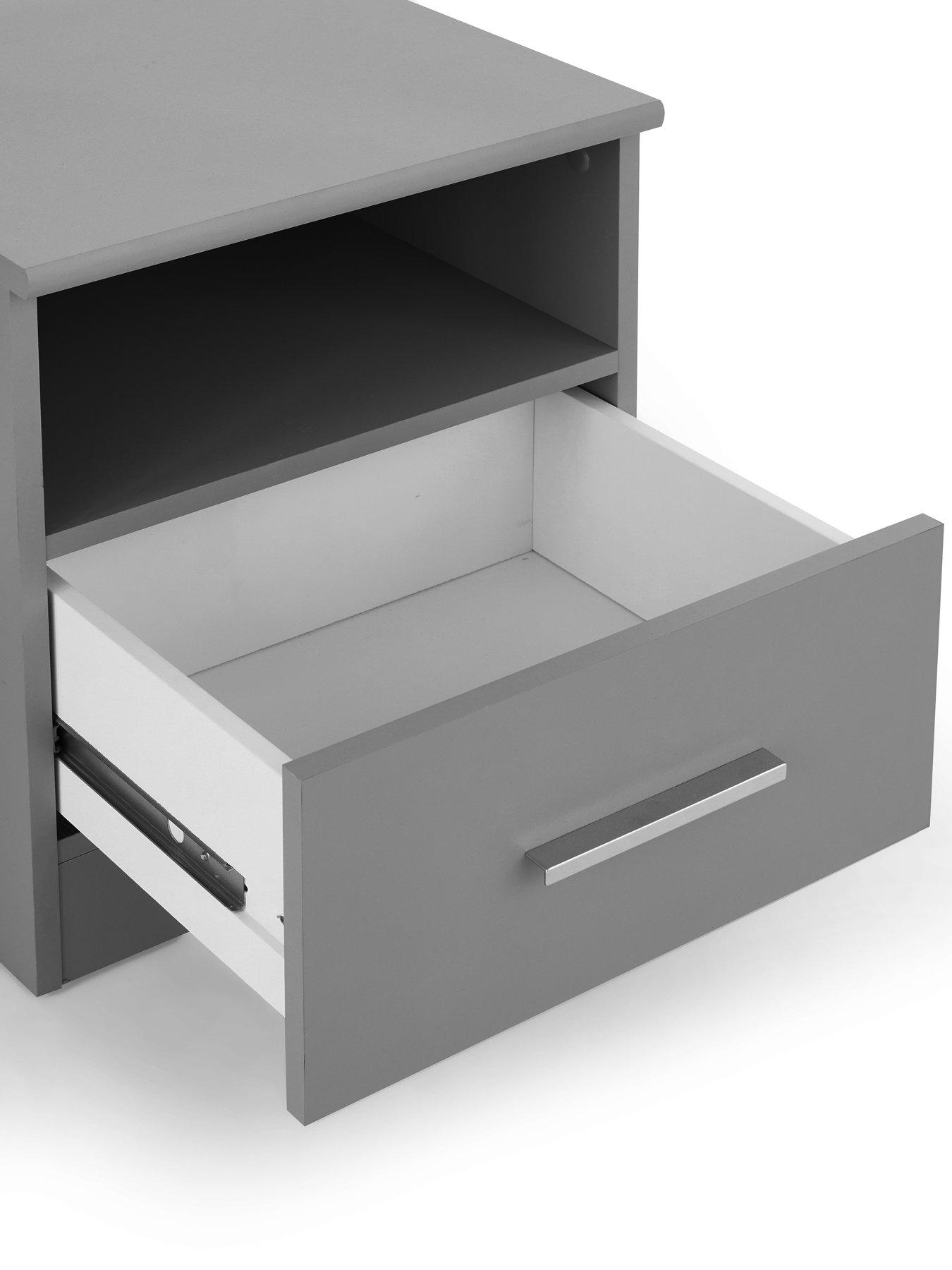 Image 6 of 7 of The Very Collection Panama 1 Drawer Bedside Cabinet - Grey - FSC&reg; Certified