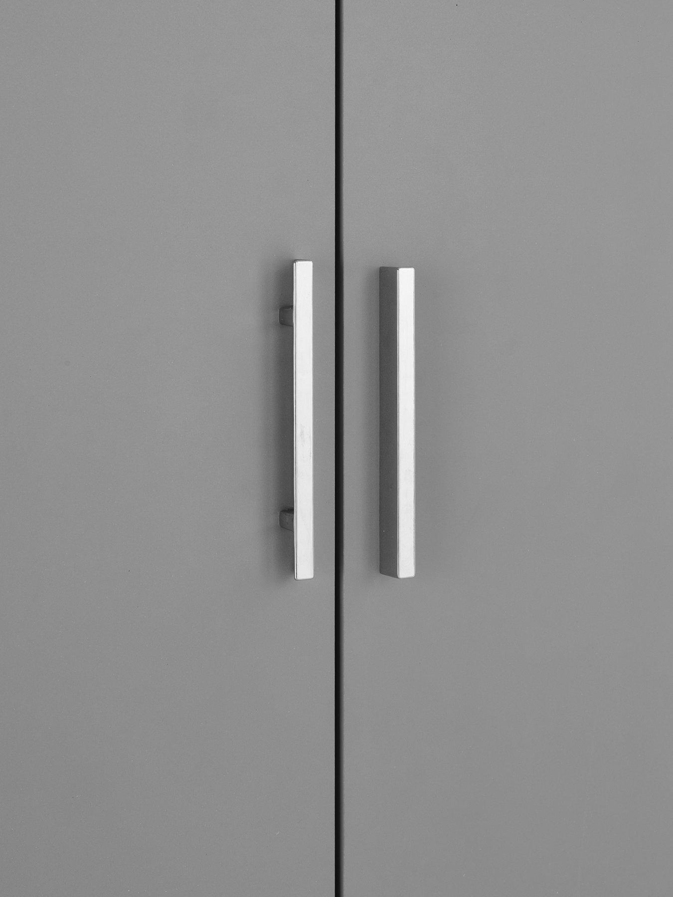 Image 5 of 7 of The Very Collection Panama 2 Door, 1 Drawer Wardrobe - Grey - FSC&reg; Certified