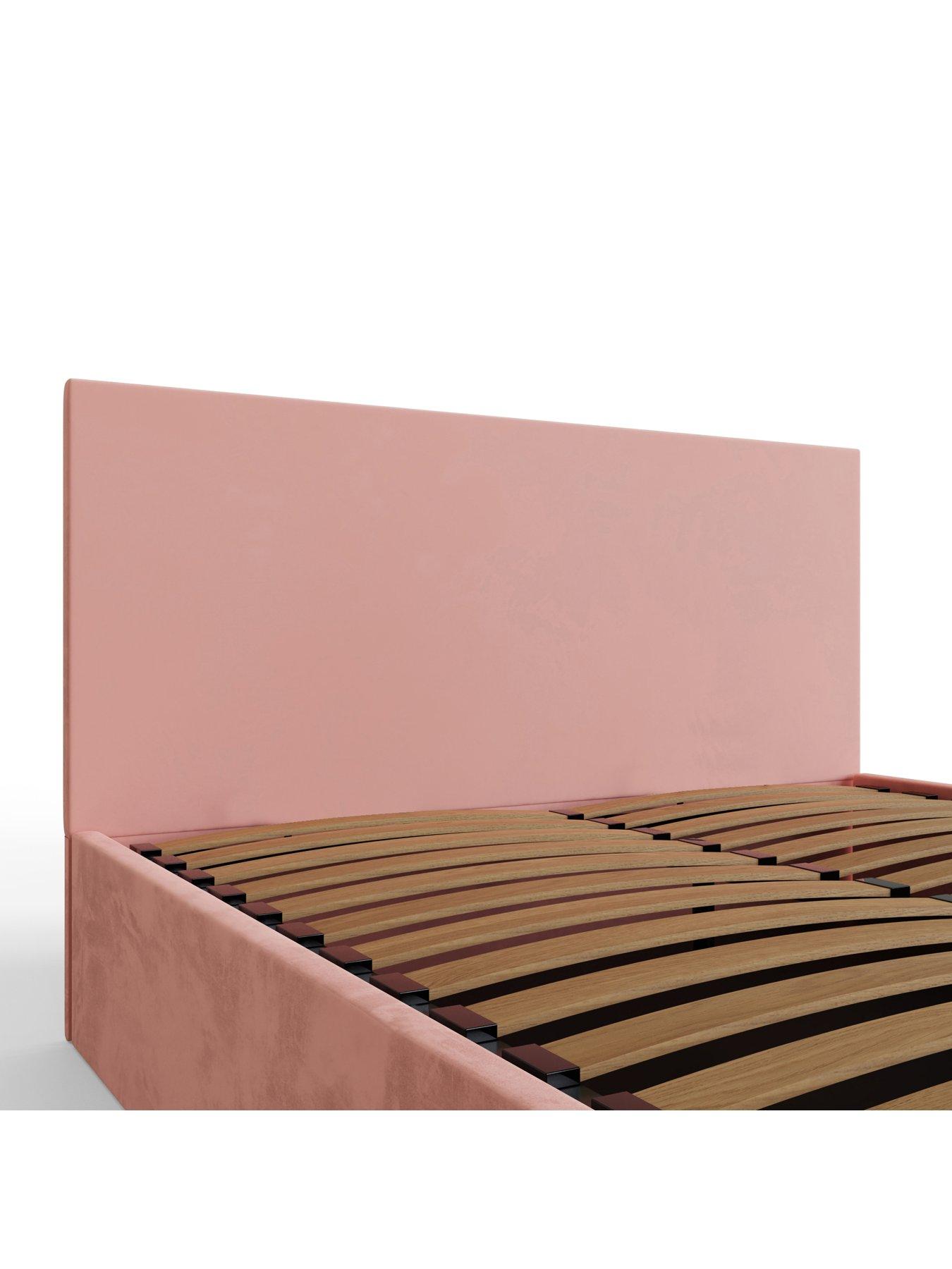 Image 7 of 7 of GFW Odessa Velvet End Lift Up Storage Ottoman Bed&nbsp;with Mattress Options (Buy &amp; SAVE!)