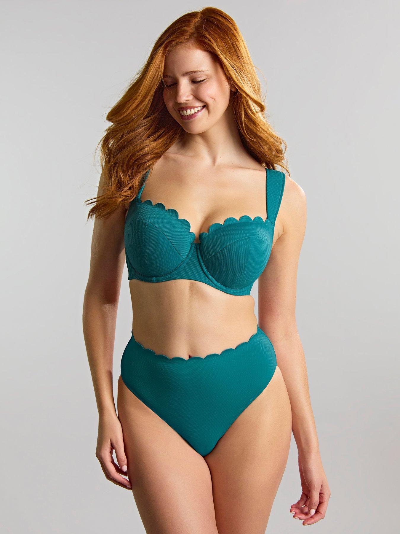Panache Spirit Teal Blue High Waist Bikini Brief