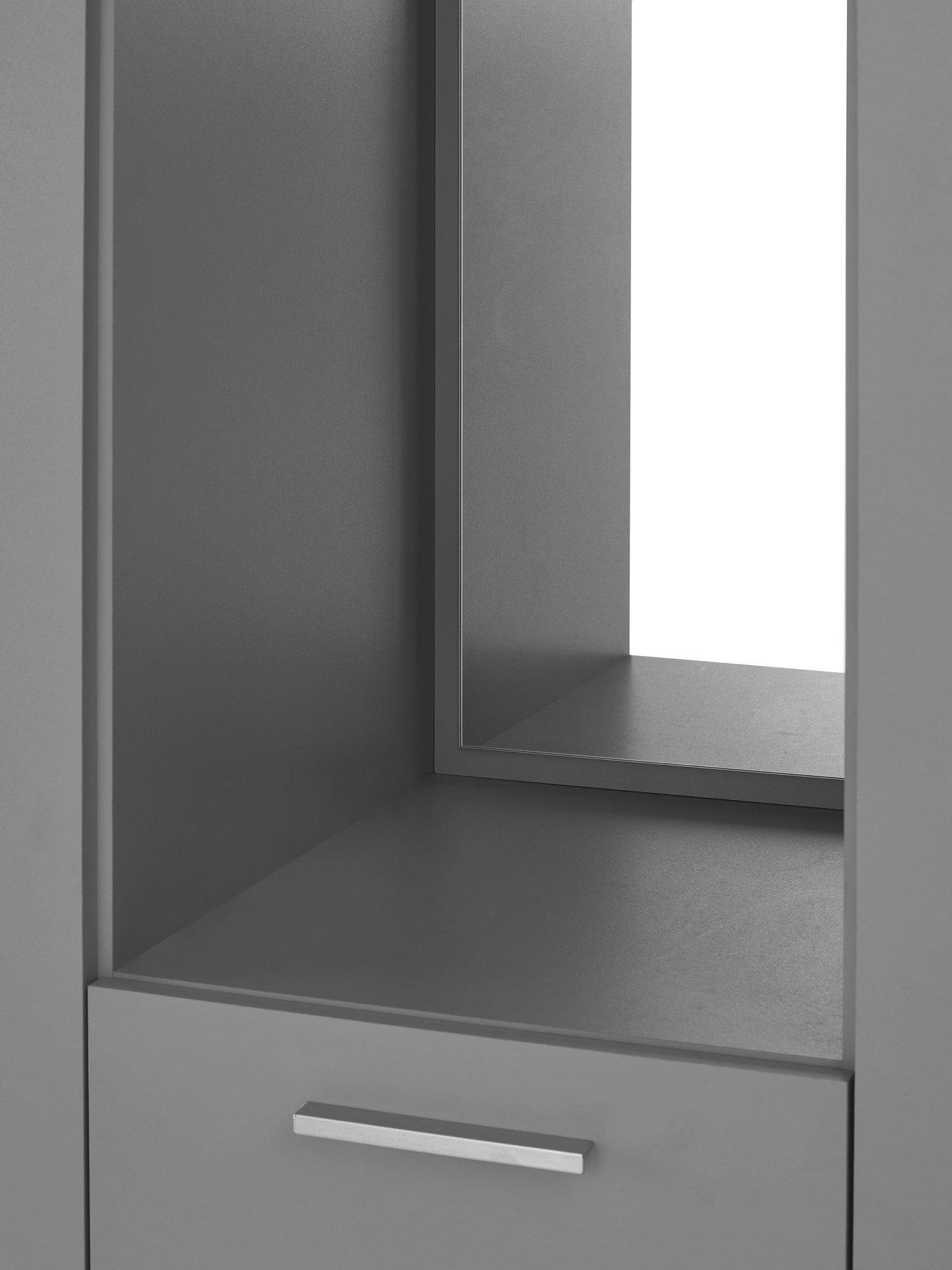 Image 7 of 7 of The Very Collection Panama 4 Door 4 Drawer Combi Fitment with Mirror - Grey - FSC&reg; Certified