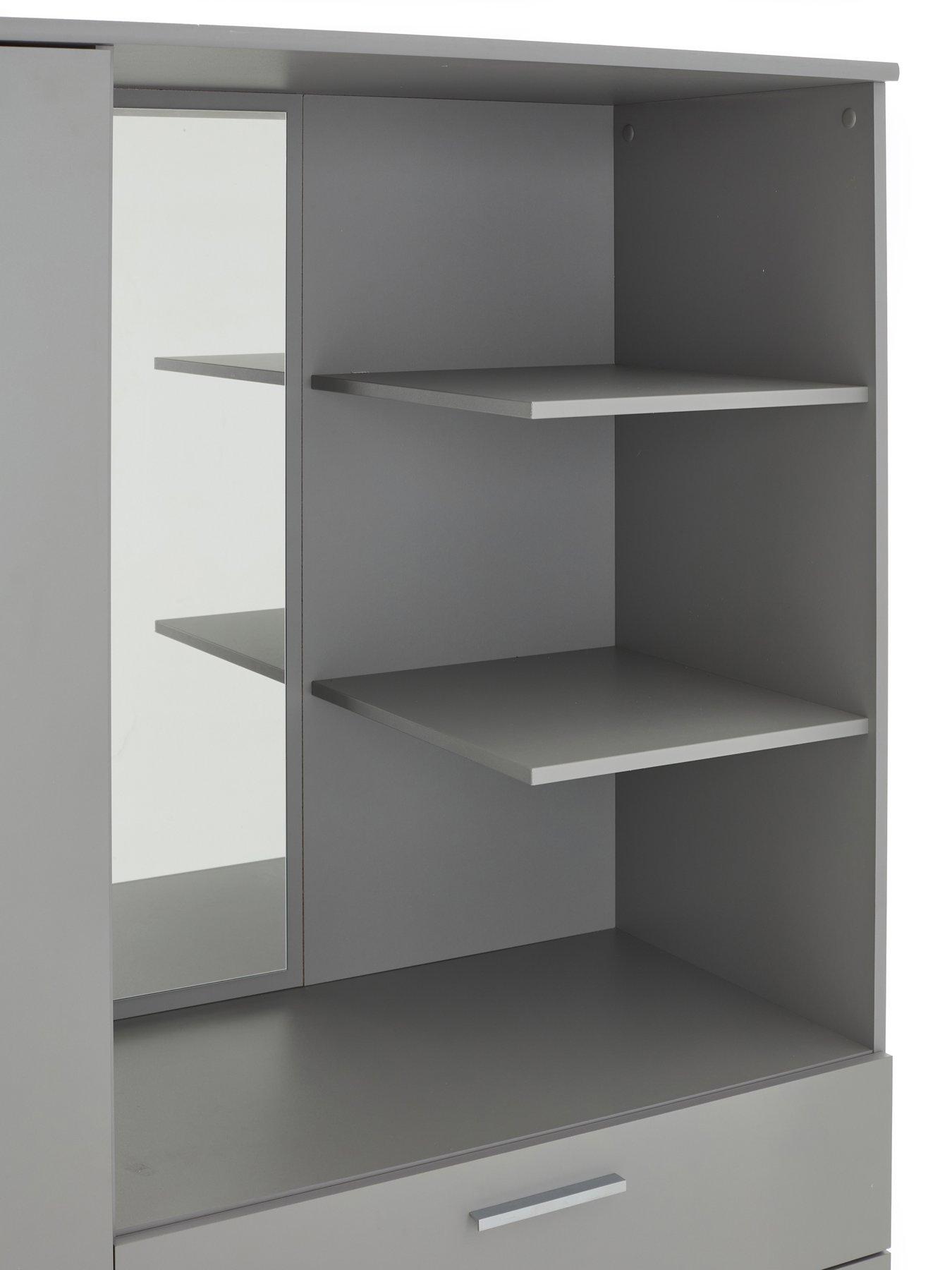 Image 7 of 7 of The Very Collection Panama 3 Door 4 Drawer Combi Wardrobe - Grey - FSC&reg; Certified