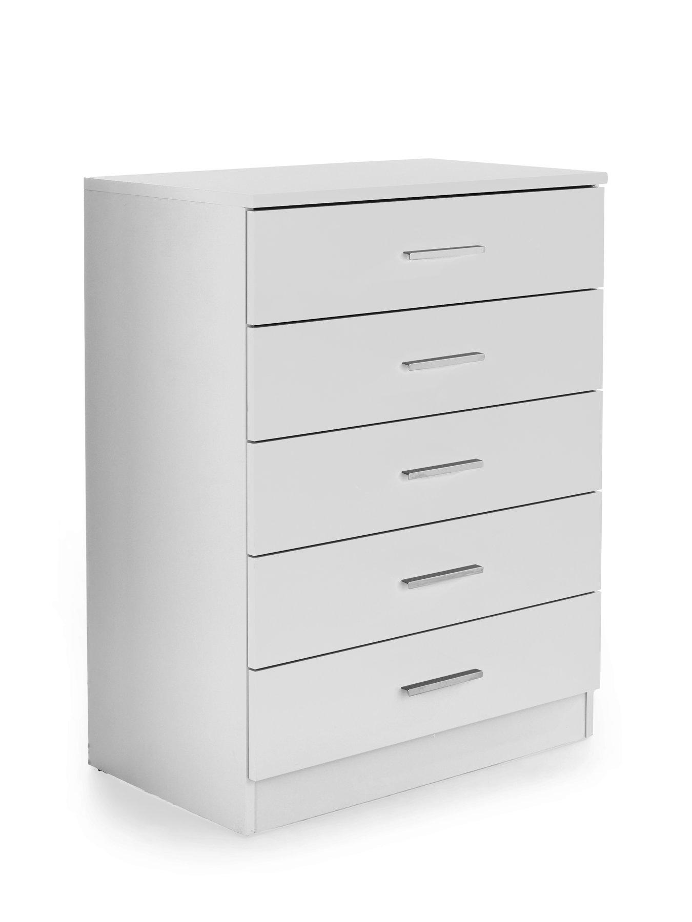 Image 3 of 7 of The Very Collection Panama 5 Drawer Chest - White - FSC&reg; Certified