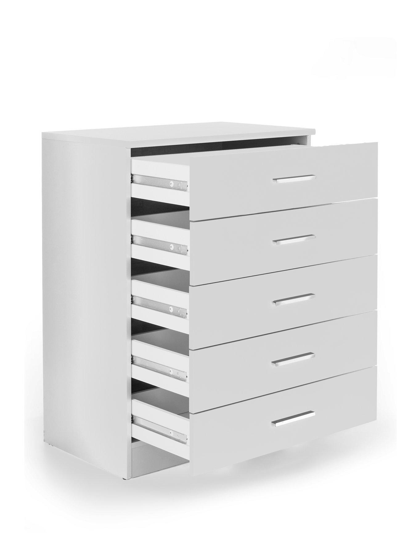 Image 4 of 7 of The Very Collection Panama 5 Drawer Chest - White - FSC&reg; Certified