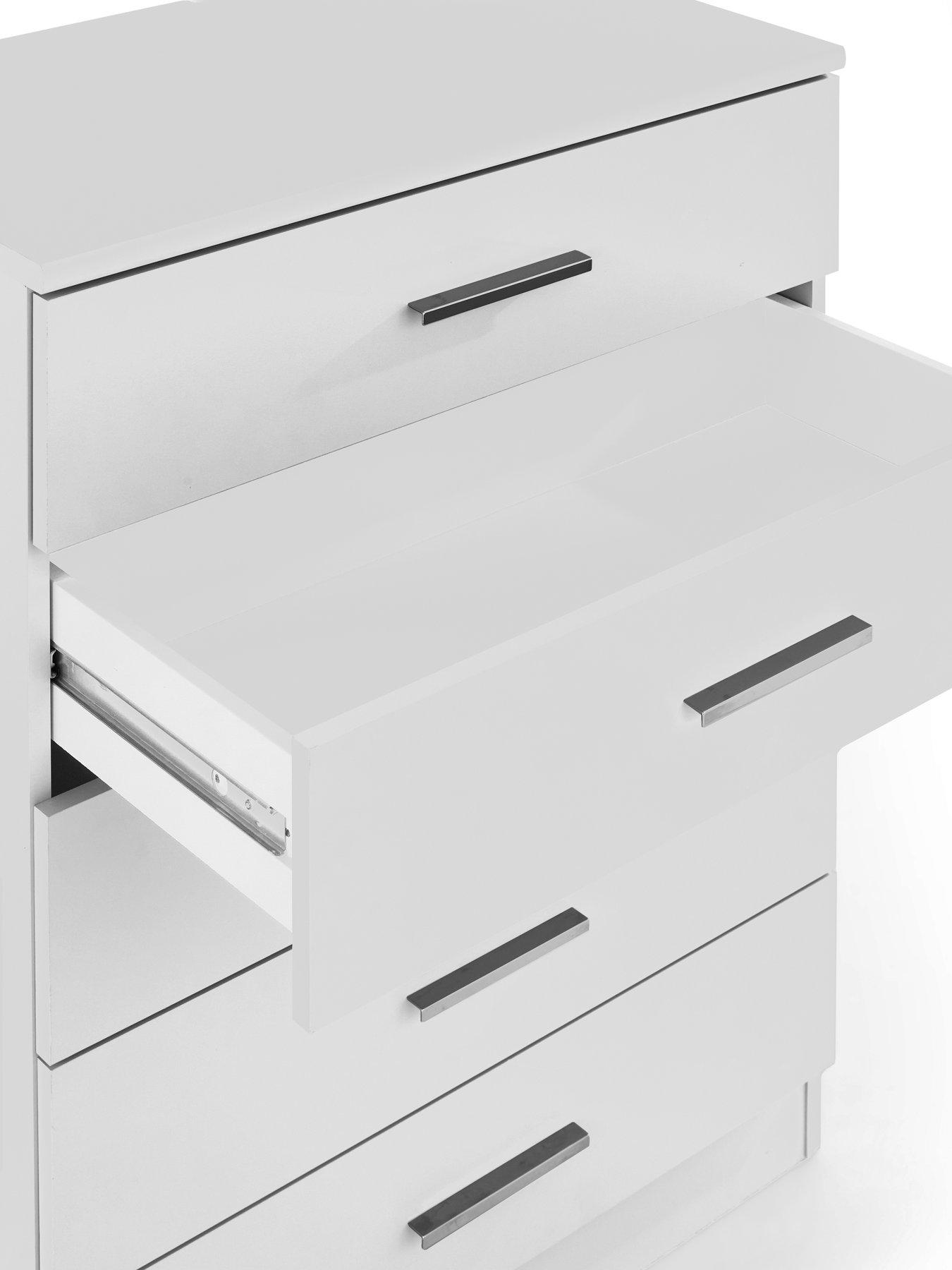 Image 6 of 7 of The Very Collection Panama 5 Drawer Chest - White - FSC&reg; Certified