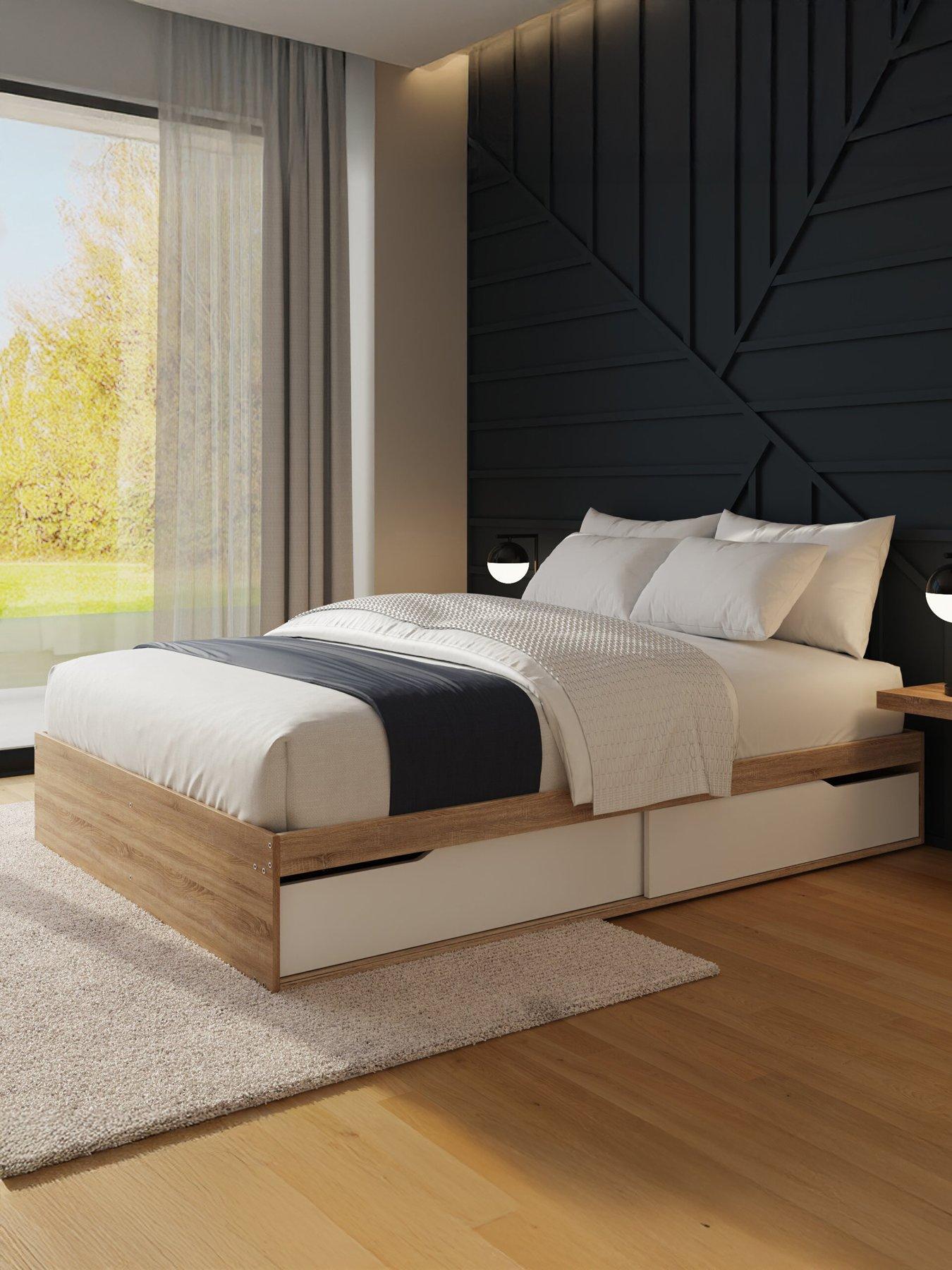 Image 1 of 7 of GFW Kai Platform With Sliding Door Bed with Mattress Options (Buy&amp; SAVE!)
