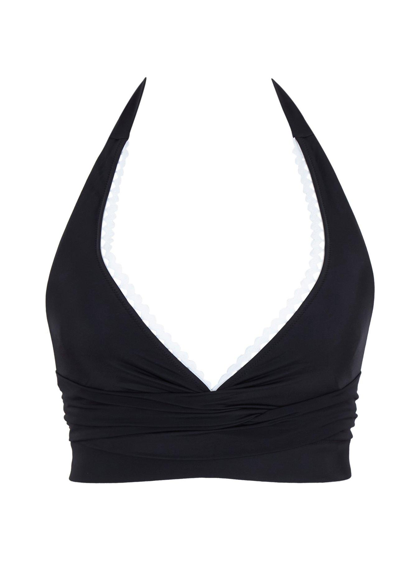 Image 5 of 5 of Panache Panache Ric Rac Black Sofia Non Wired Bikini Top