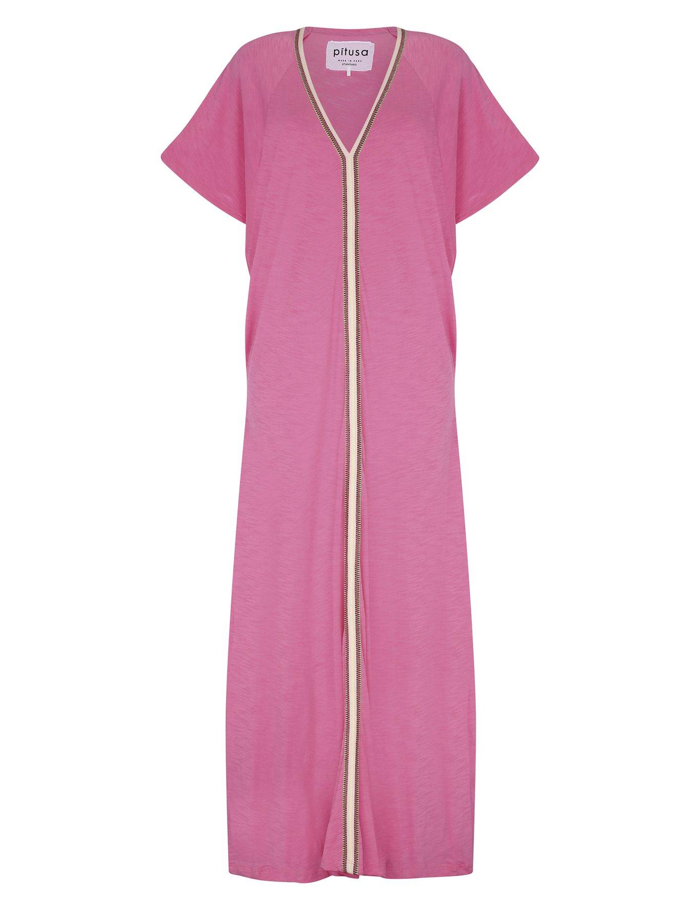 PITUSA Pima Abaya Beach Dress - Pink