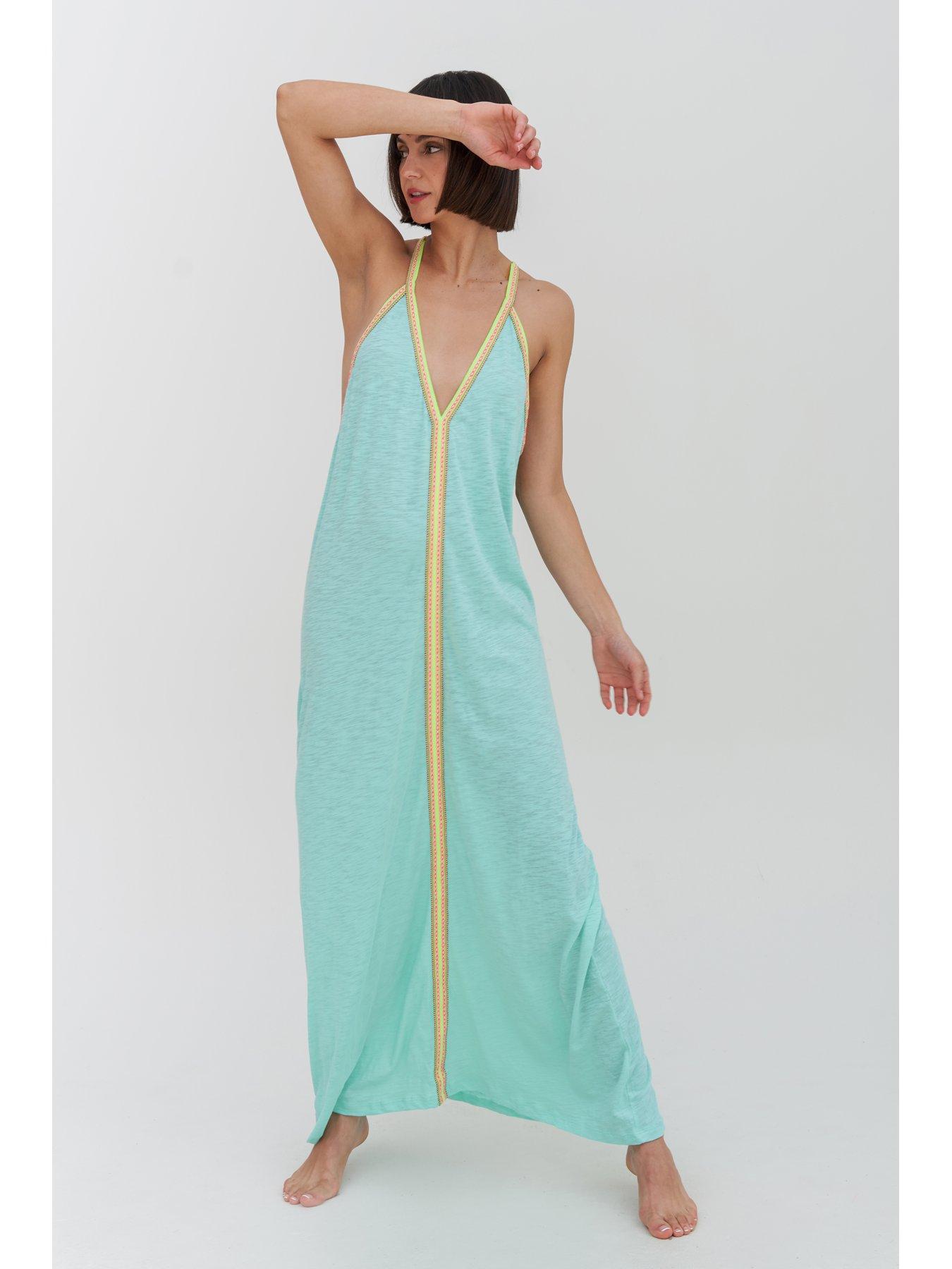 PITUSA Pima Maxi Beach Dress - Turquoise