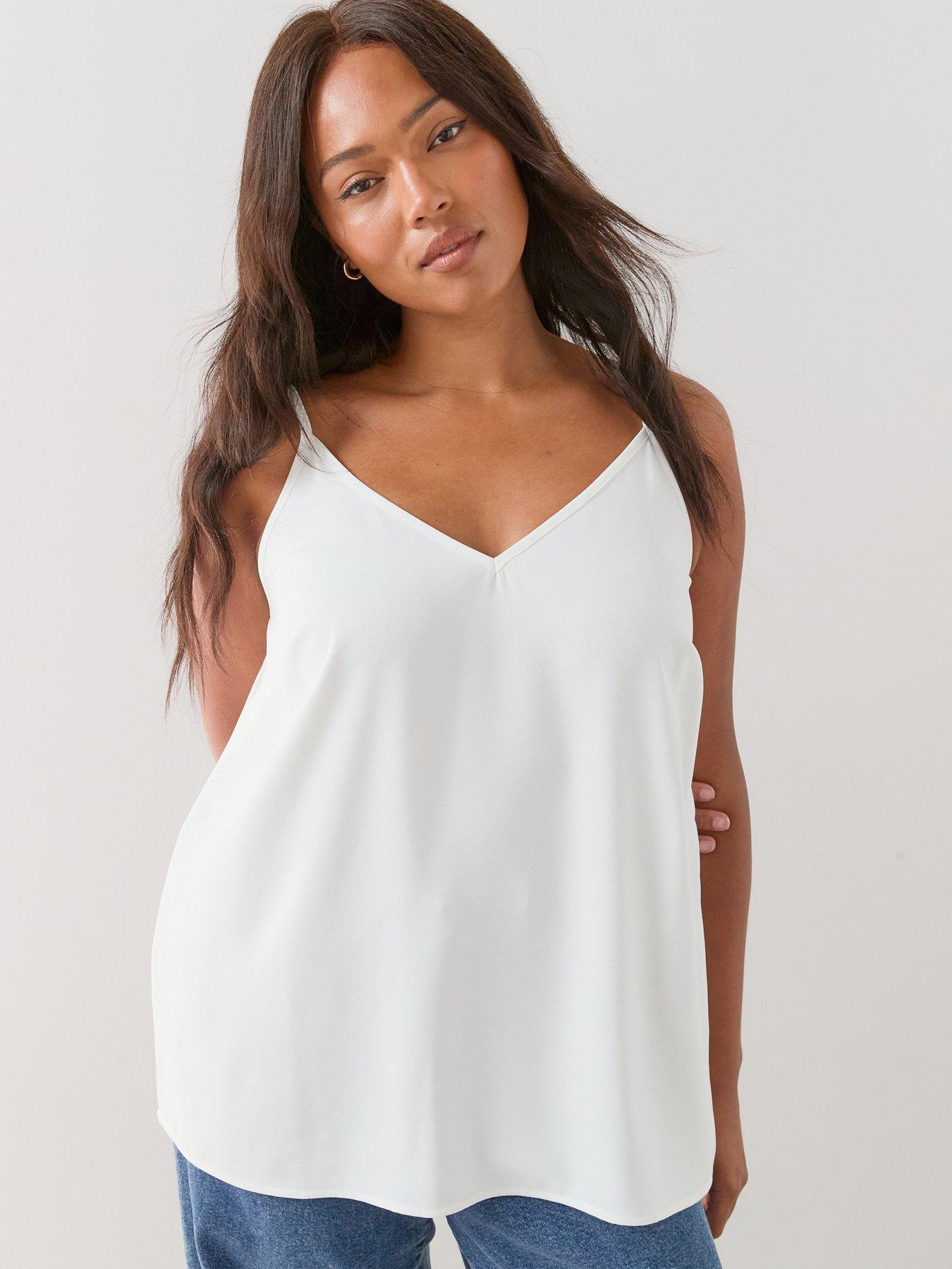 The Very Collection Curve Essential Longline Cami Top - Ivory