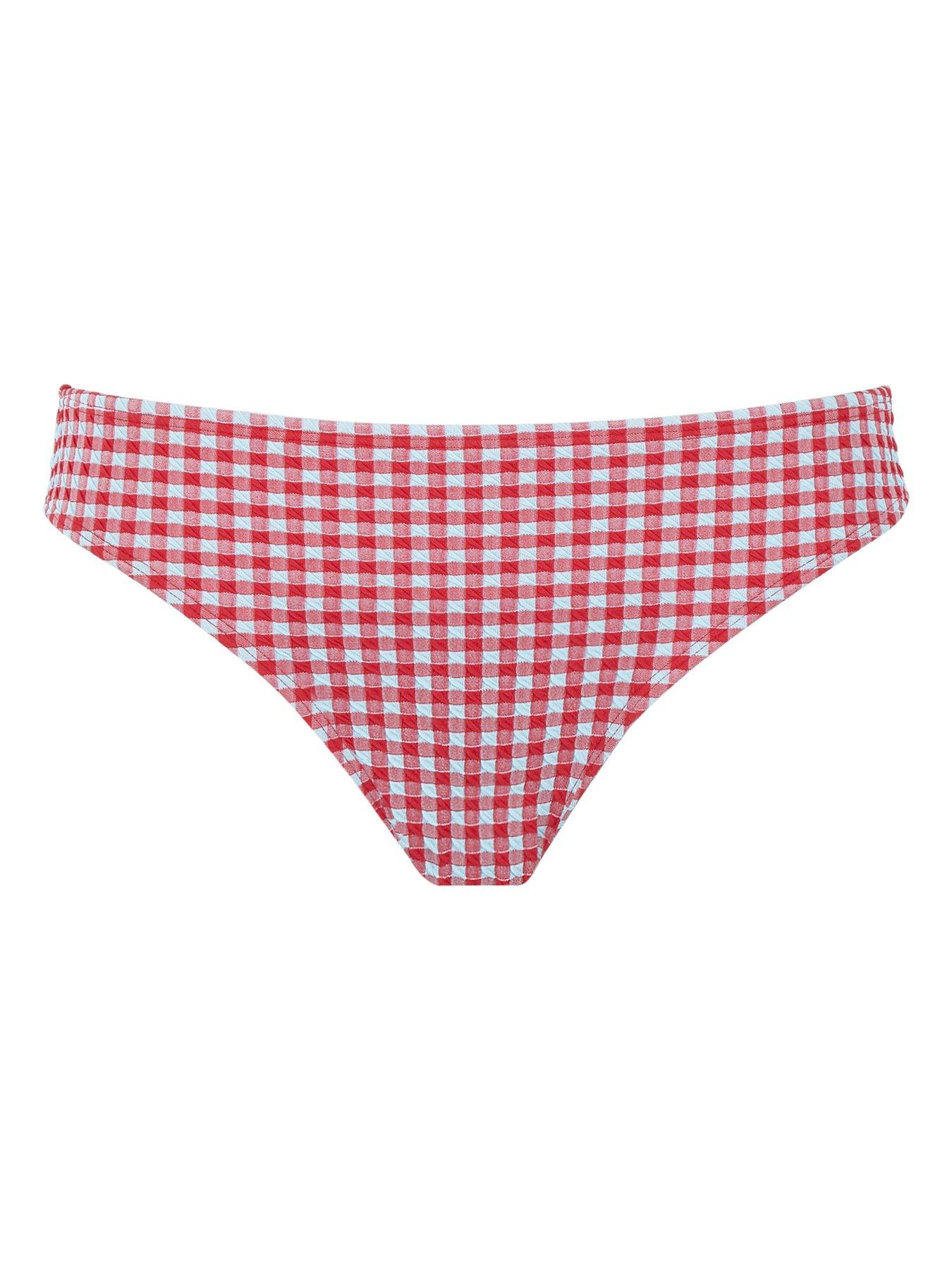  image of panache-panache-red-gingham-classic-brief