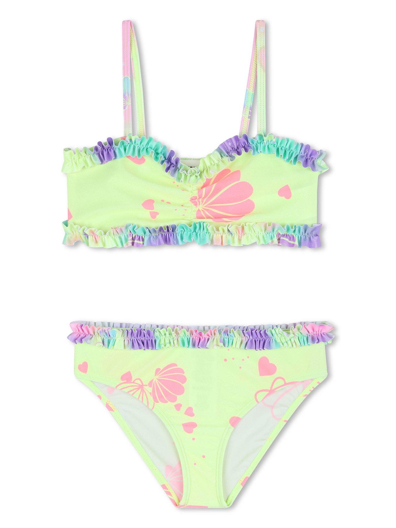 Billieblush Girls Ruffle Bikini - Yellow