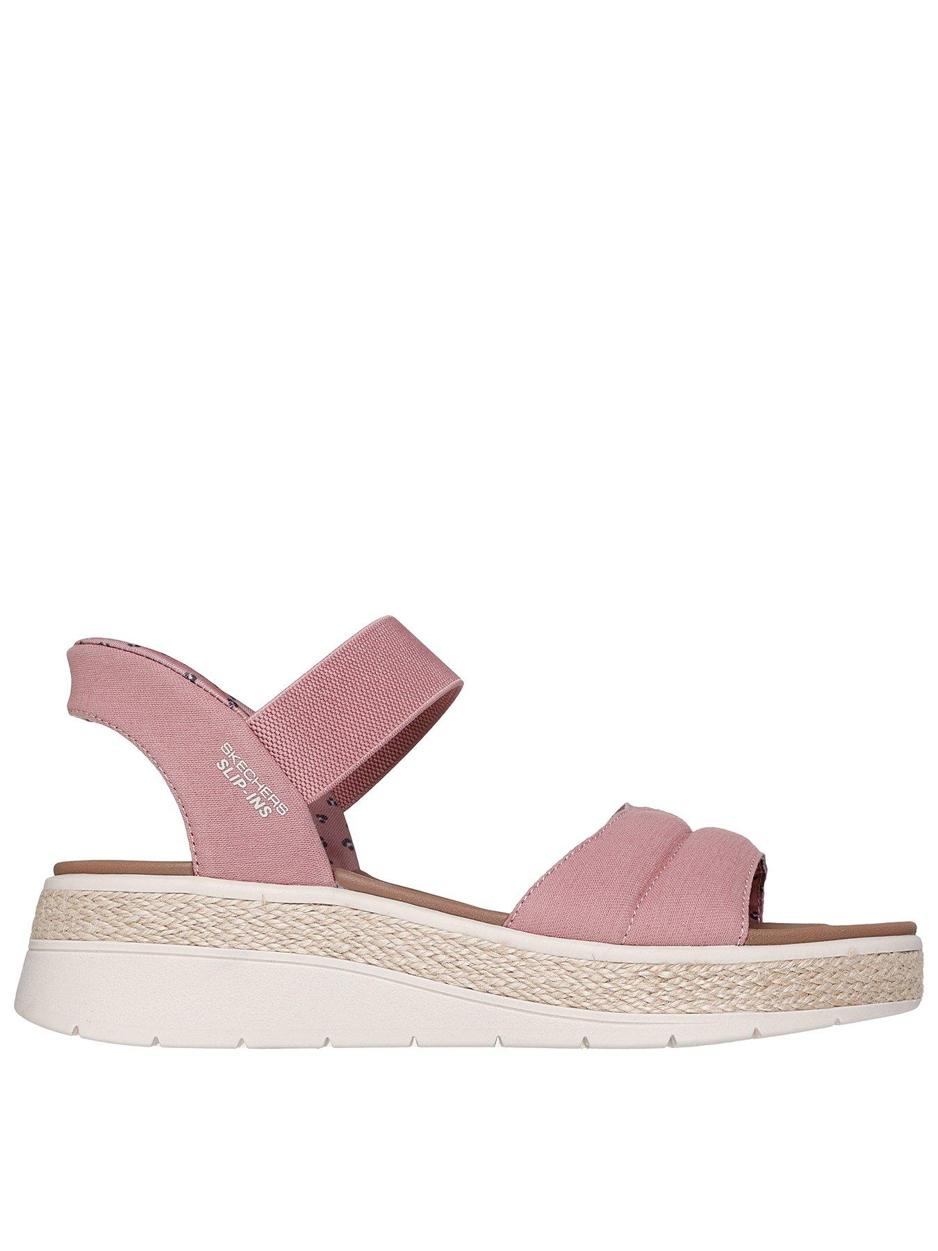 Skechers Bobs Sun Ray Slip In Sandals - Pink