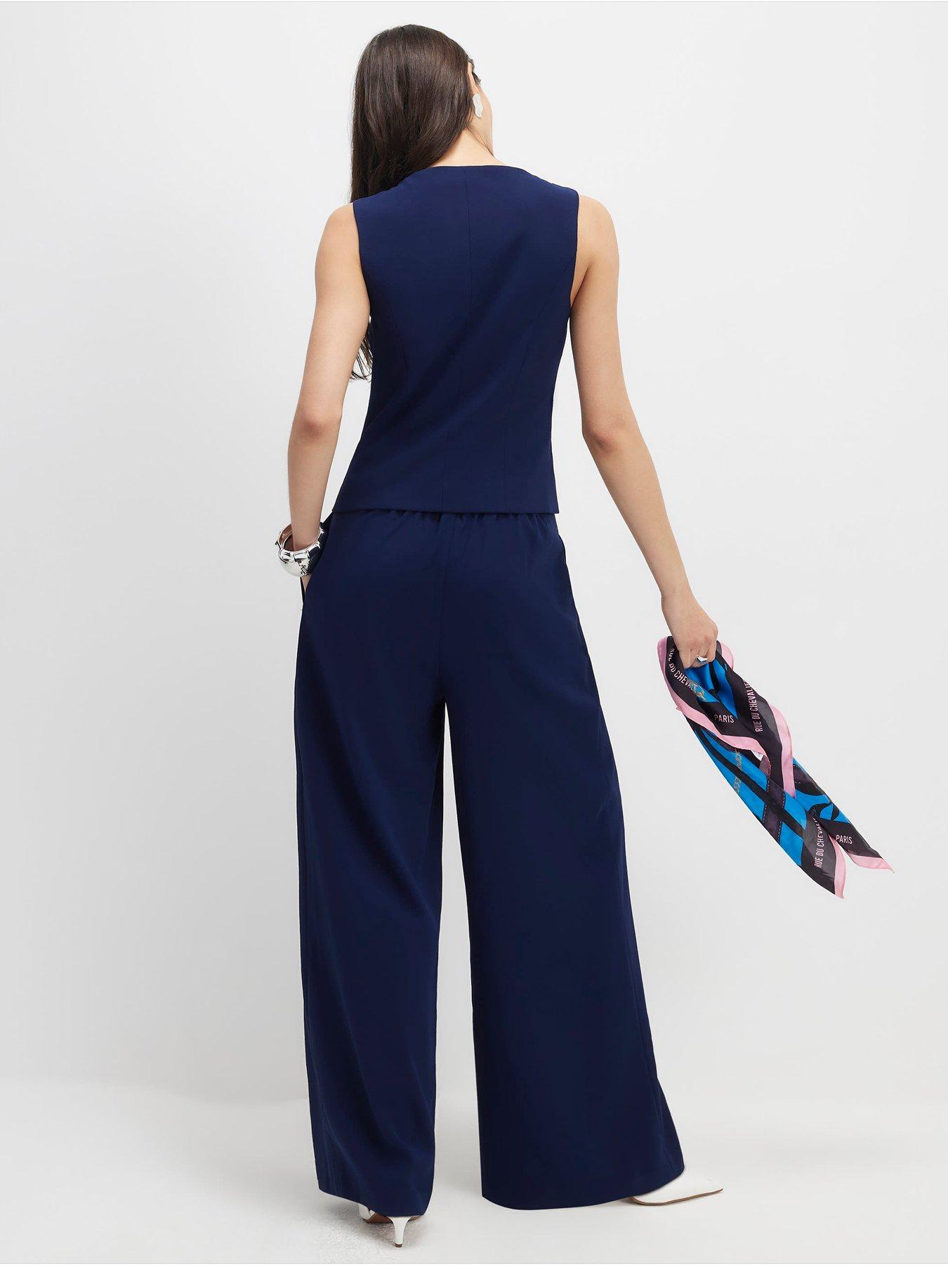  image of river-island-core-epp-wide-leg-trouser-blue