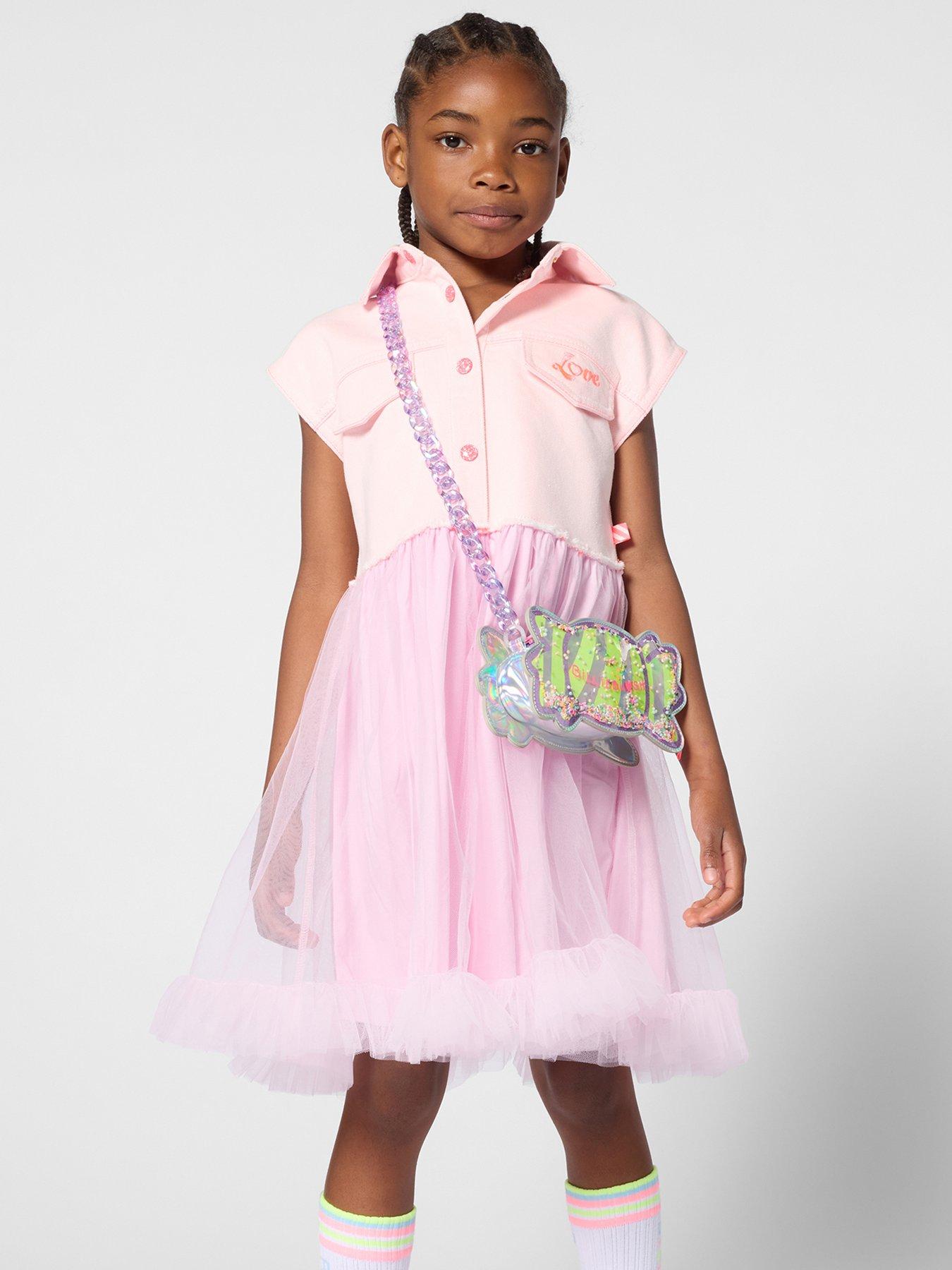 Billieblush Girls 2 Tone Dress - Pink
