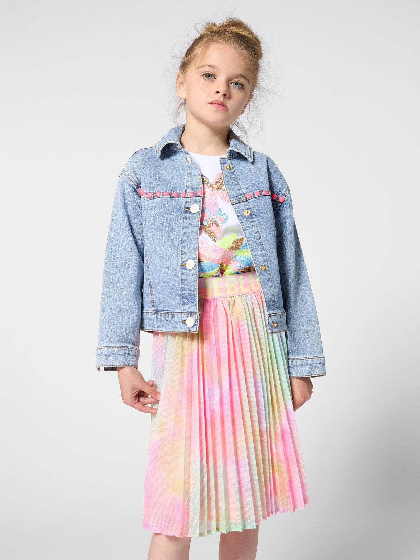 Billieblush Girls Pleated Skirt - Multi