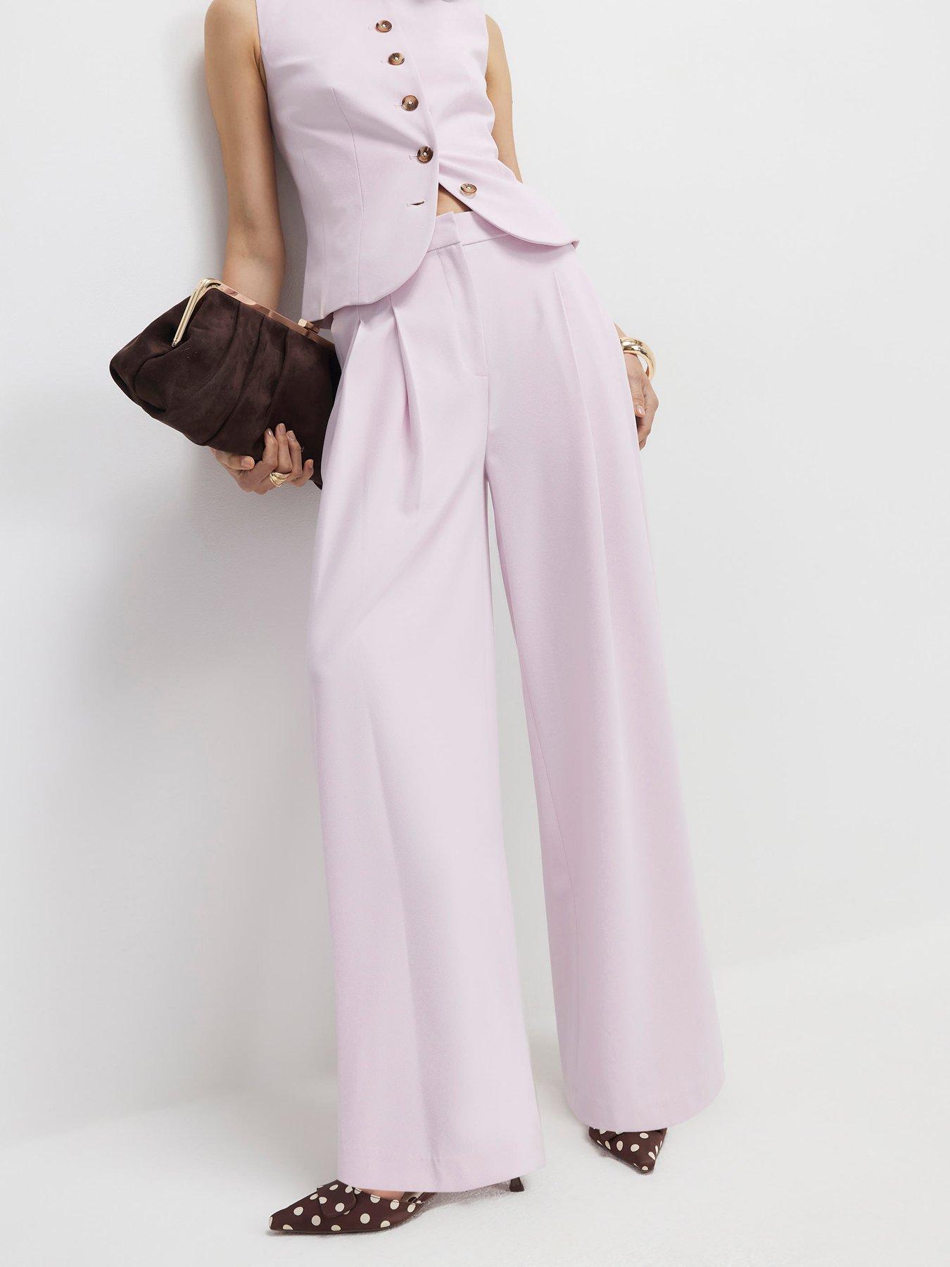  image of river-island-core-epp-wide-leg-trouser-pink