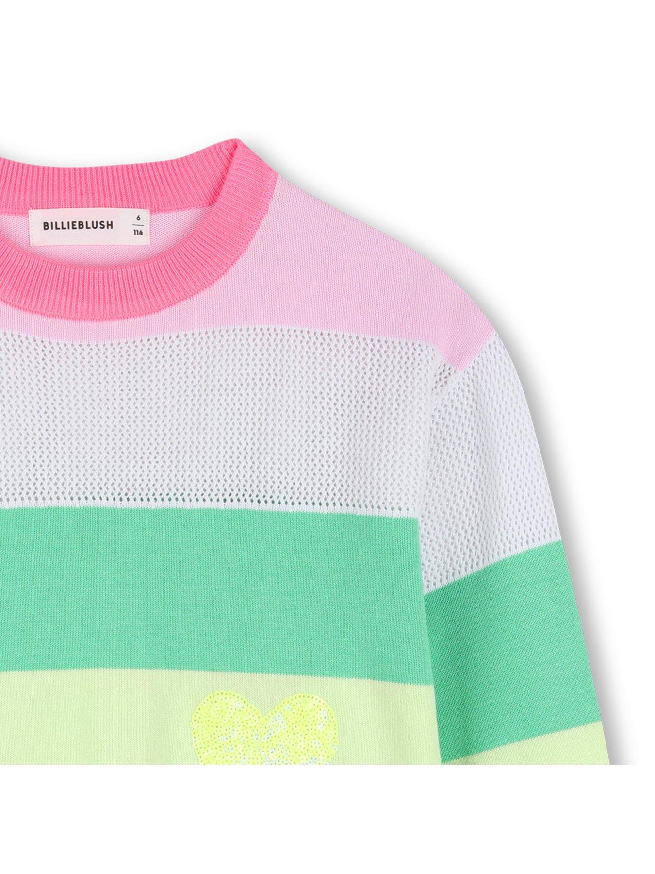 Image 4 of 4 of Billieblush Girls Stripe Jumper - Multi
