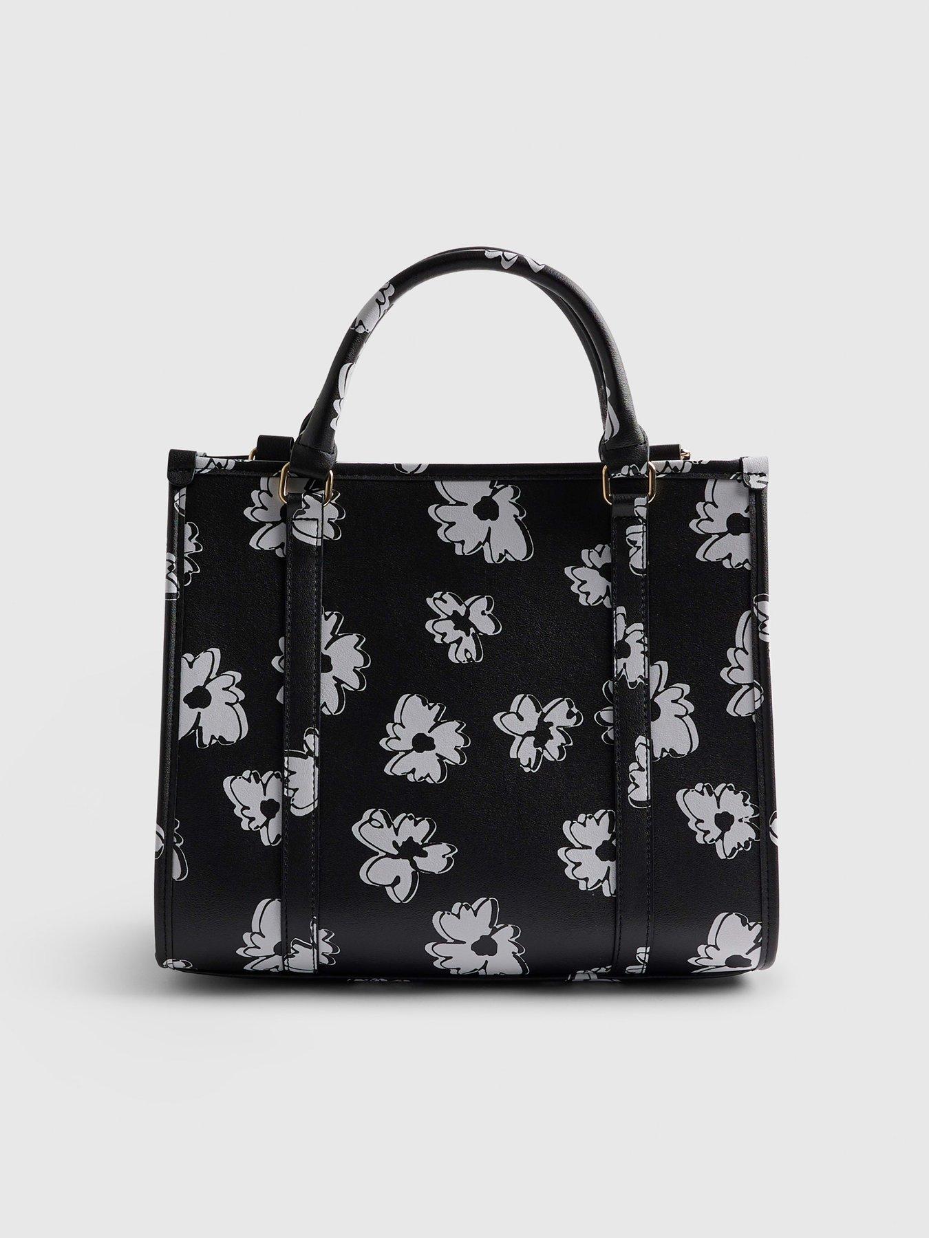  image of river-island-daisy-chain-tote-bag-black