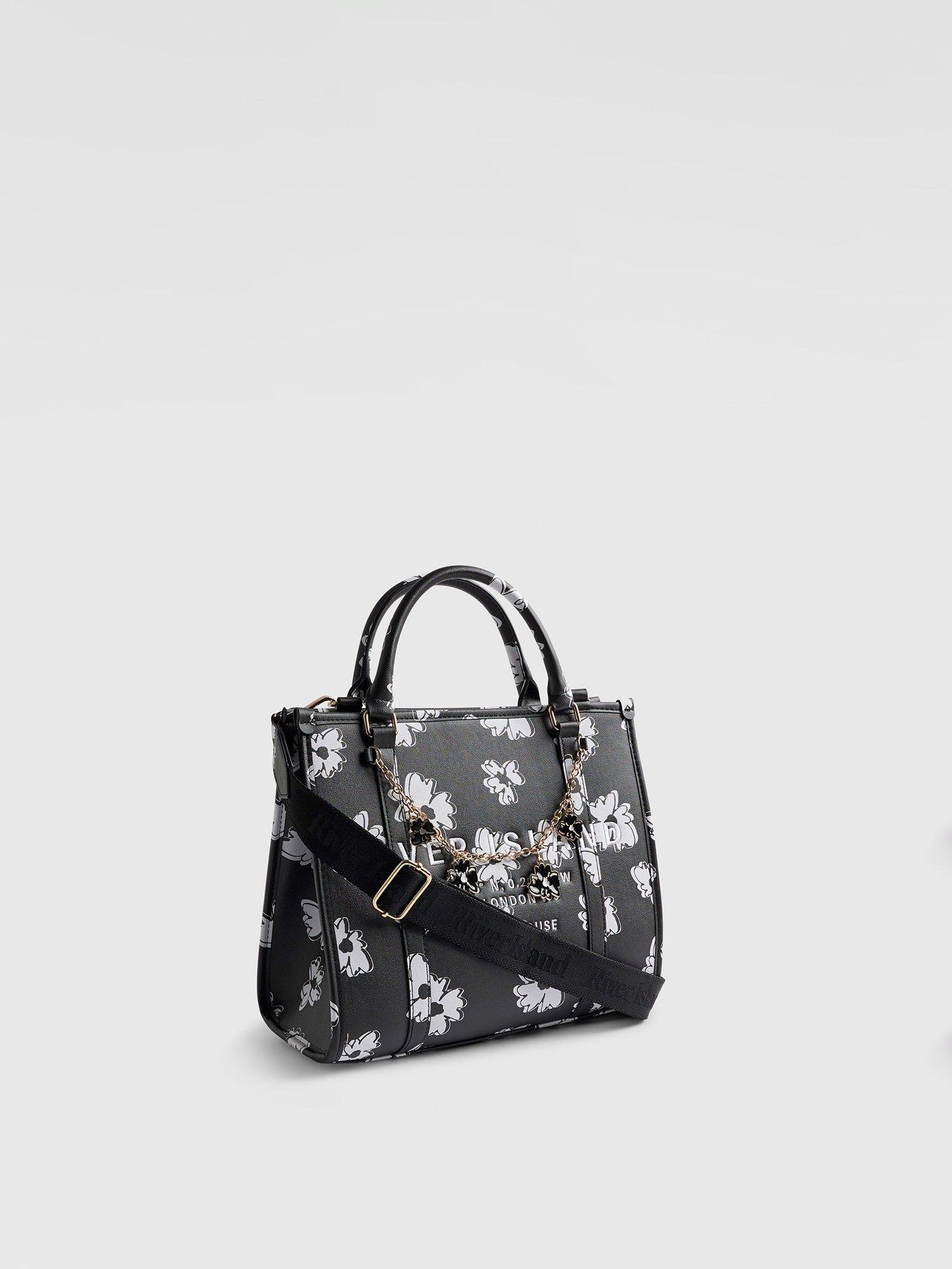  image of river-island-daisy-chain-tote-bag-black