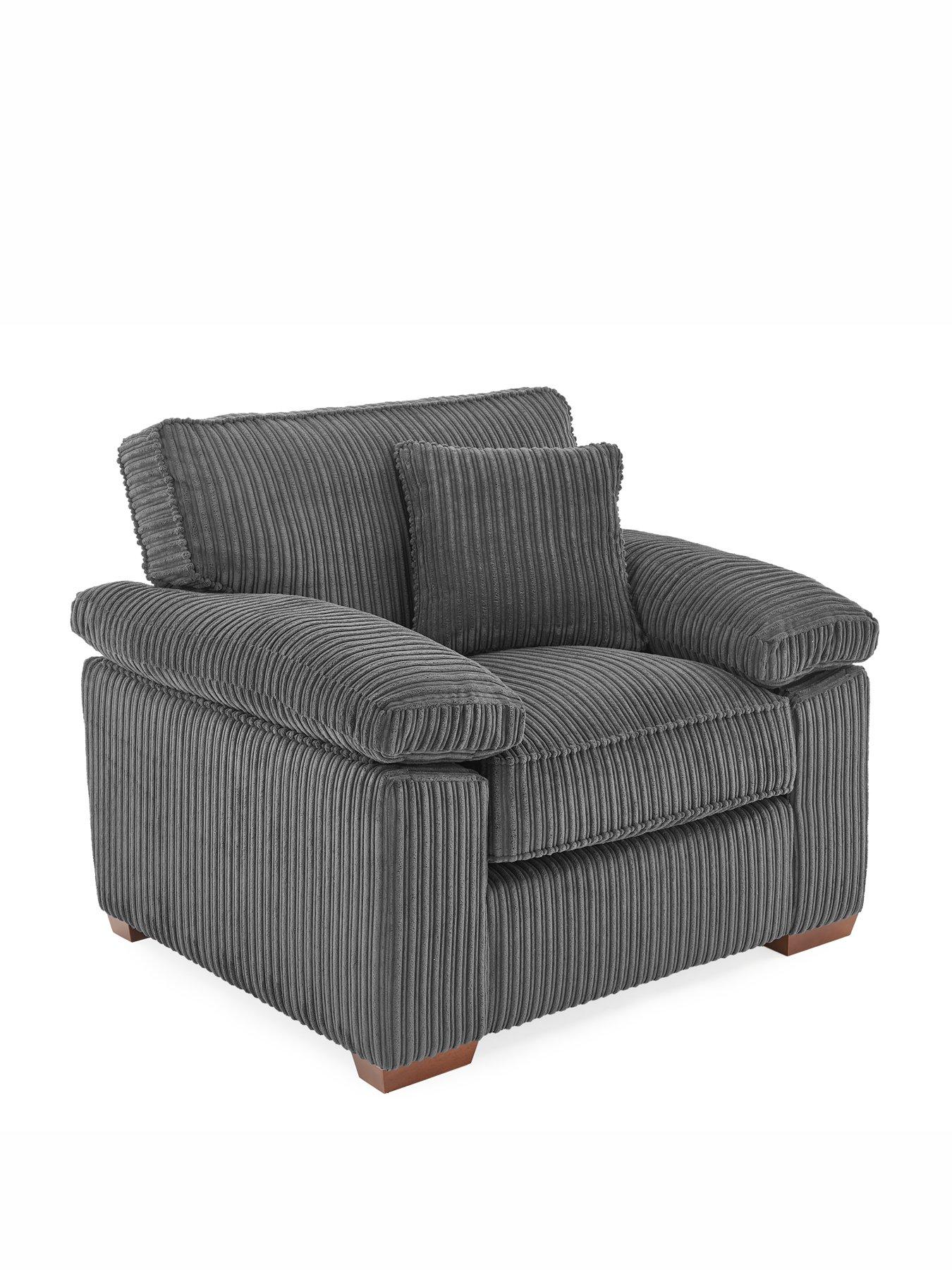 Image 4 of 6 of The Very Collection Parker 3 Seater Fabric Sofa + Chair