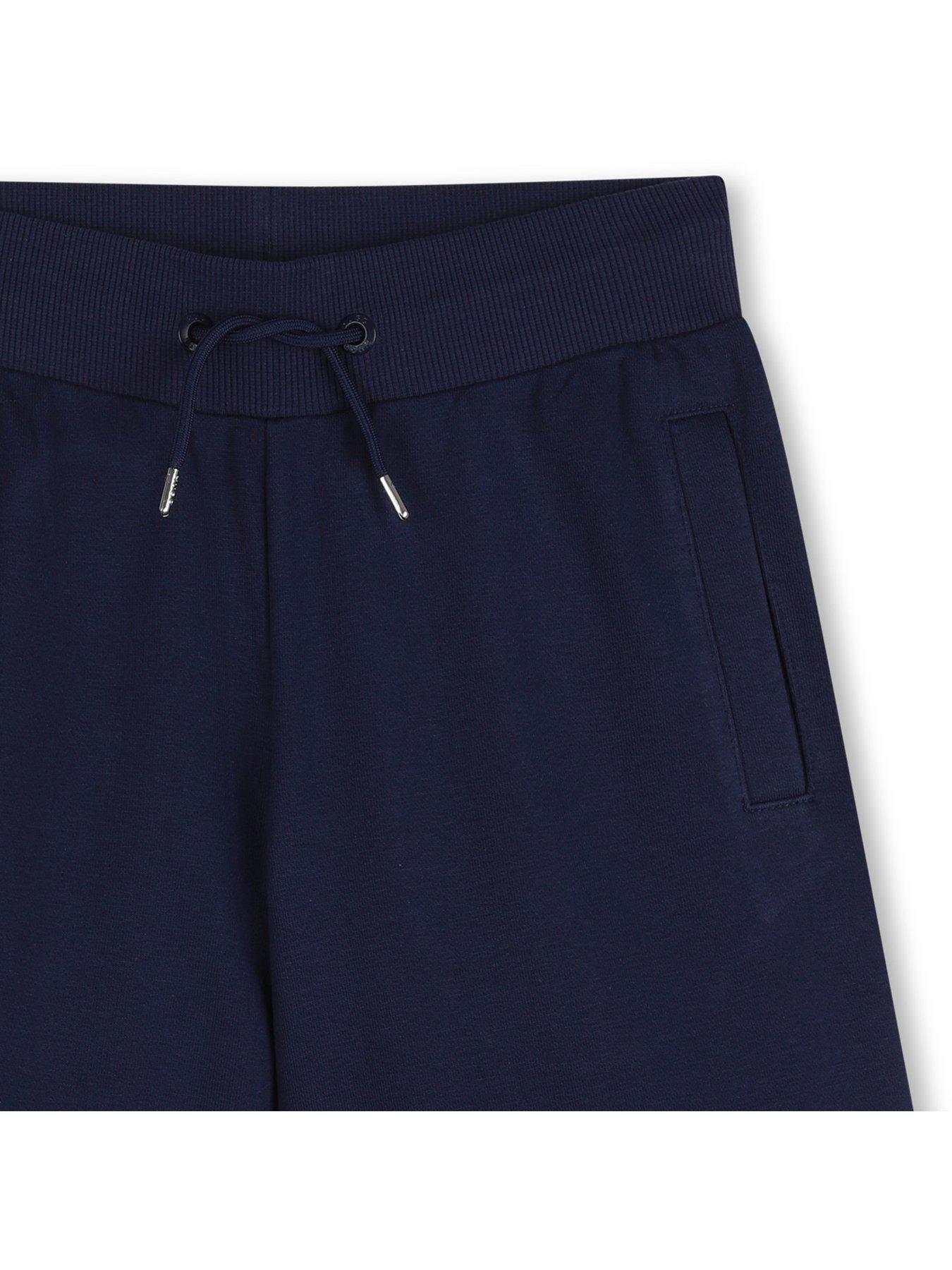  image of hugo-boys-logo-shorts-navy