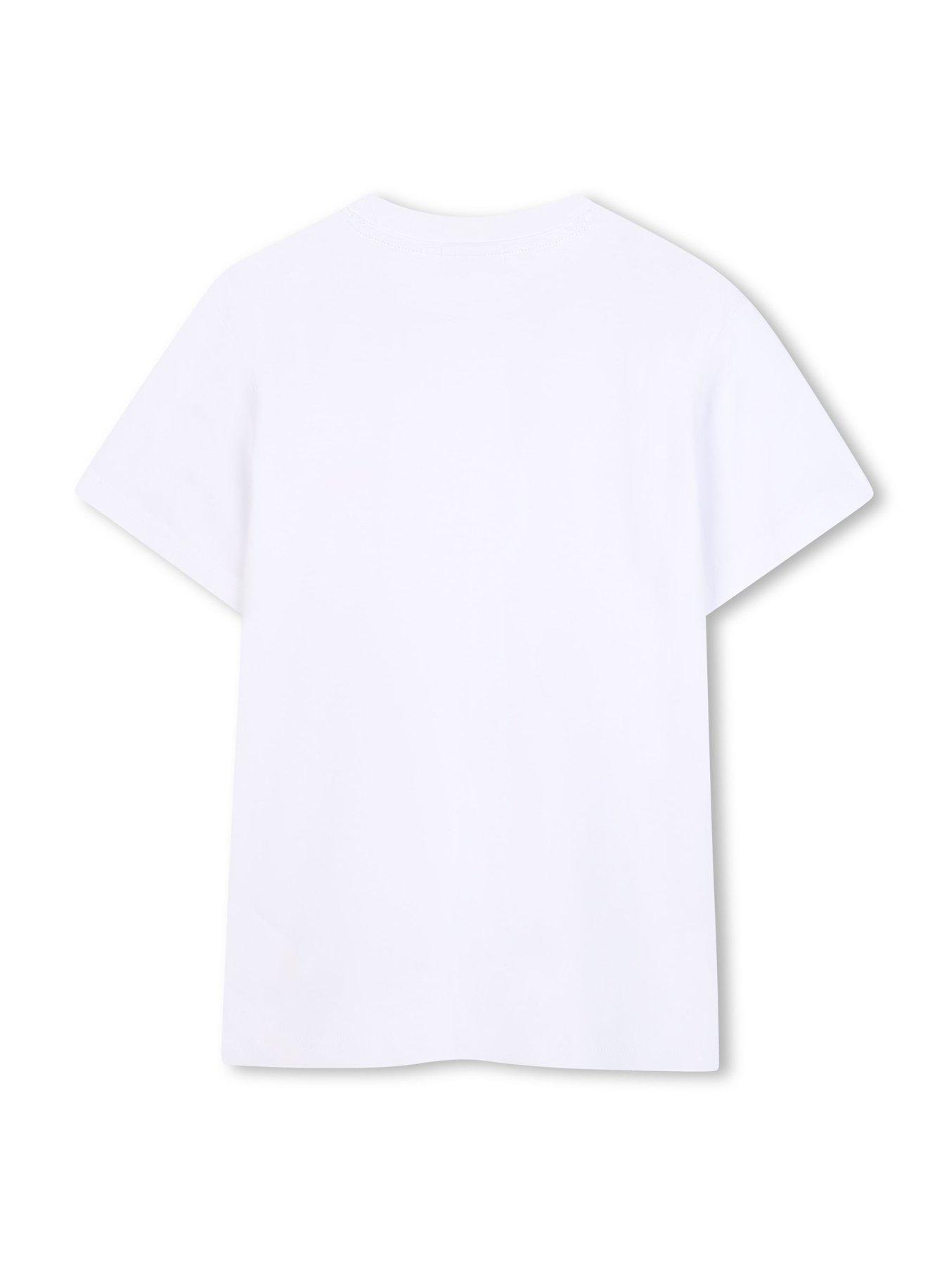 Image 5 of 7 of HUGO Boys 2 Pack Short Sleeve T-shirts - Black/white