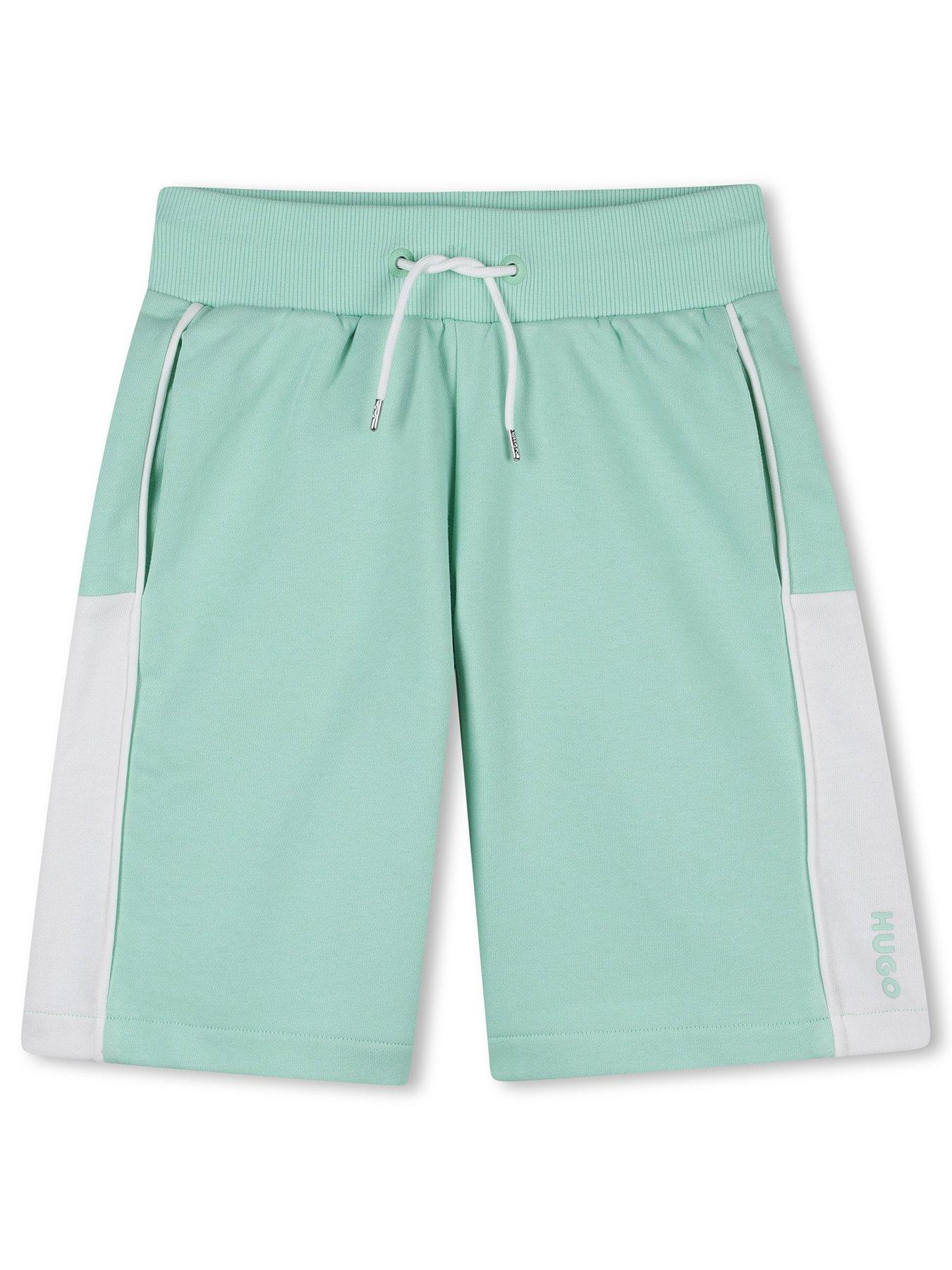 stillFront image of hugo-boys-shorts-green