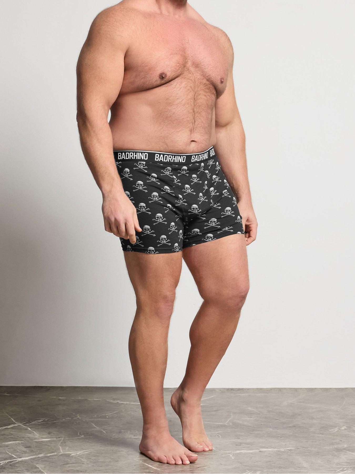 Image 3 of 4 of BadRhino 3 Pack Skull Boxer - Black