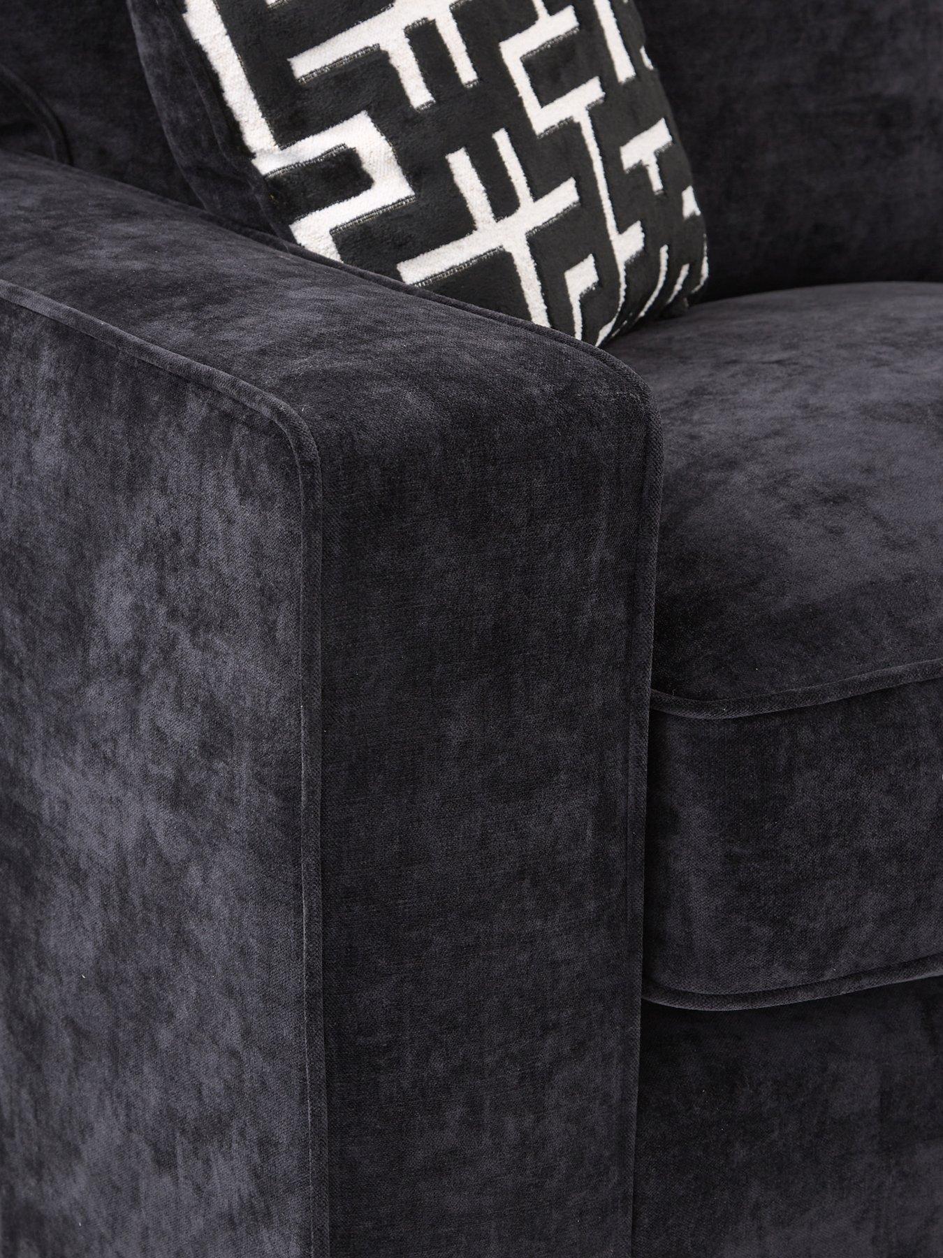 Image 6 of 7 of The Very Collection Monaco 3 Seater Fabric Sofa + Chair