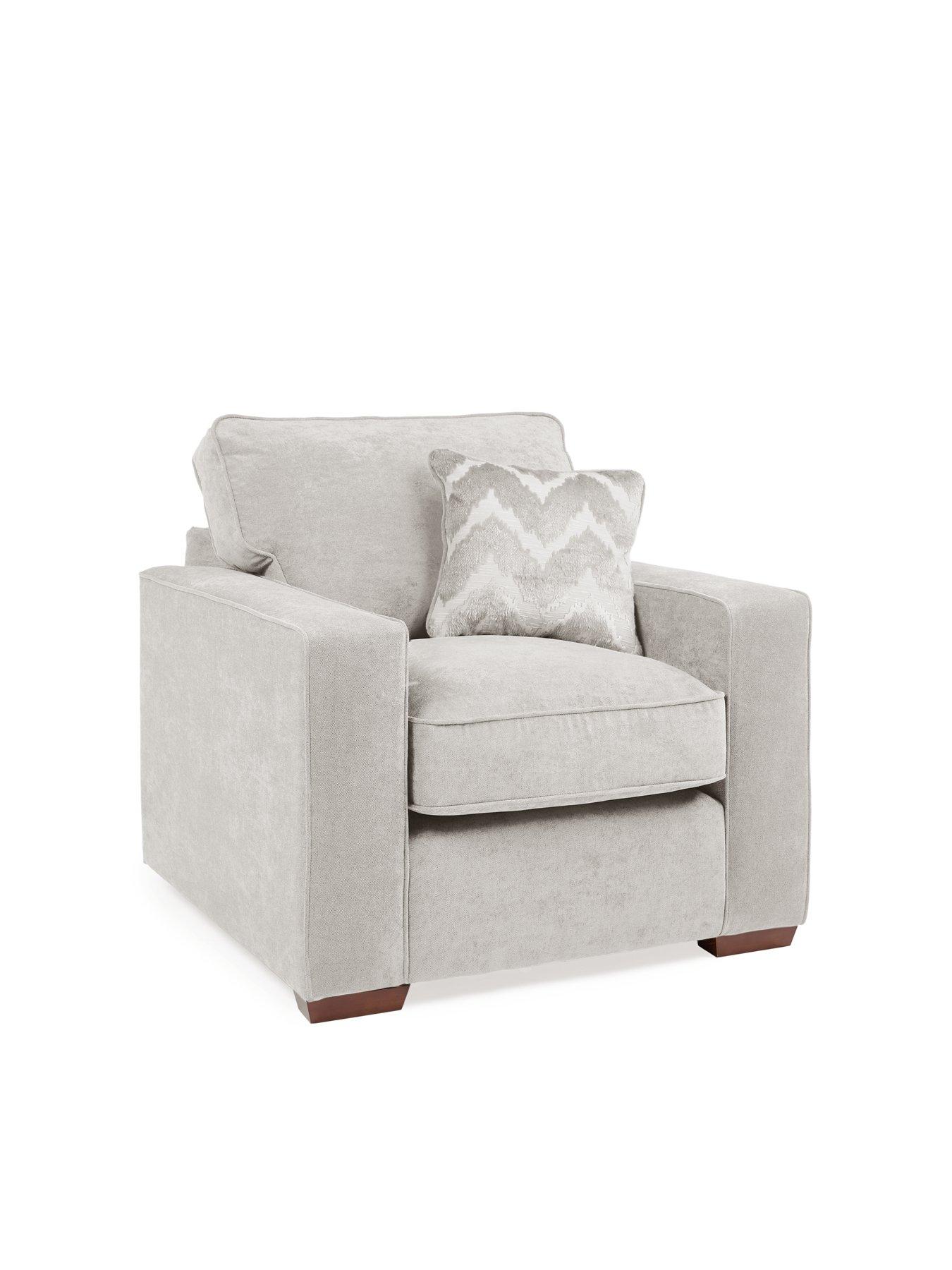 Image 3 of 6 of The Very Collection Jenna 3 Seater Fabric Sofa + Chair