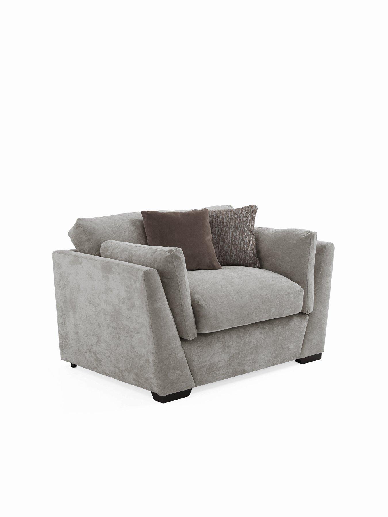 Image 3 of 6 of The Very Collection Lexington 3 Seater Fabric Sofa + Chair