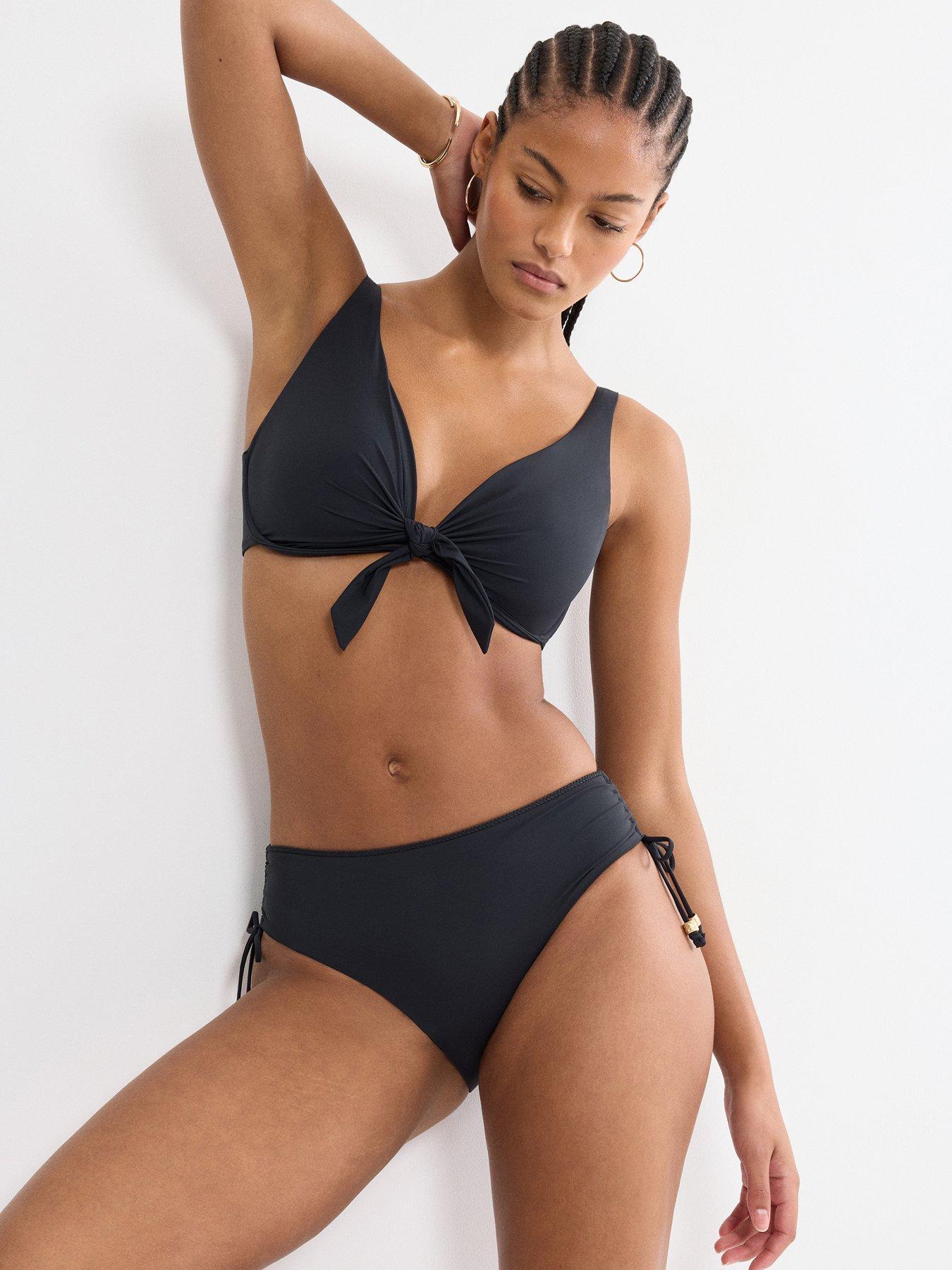 stillFront image of triumph-summer-twist-wired-bikini-top-black