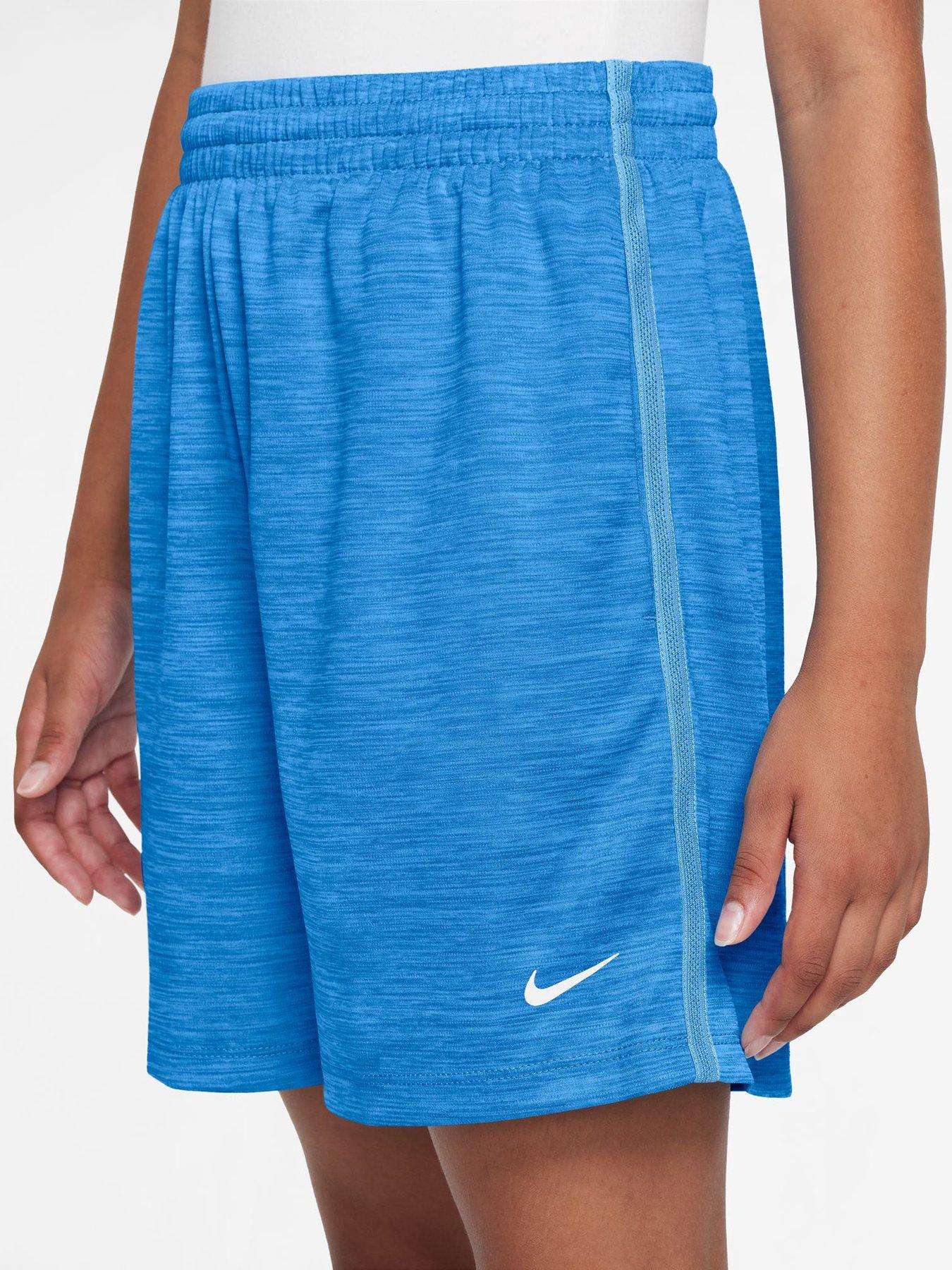Image 3 of 4 of Nike Older Boys Training Dri-FIT Shorts - Blue