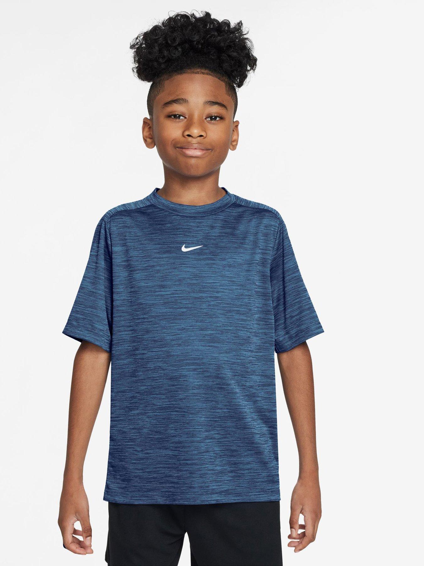 Nike Older Boys Dri-FIT Short-Sleeve T-Shirt - Navy