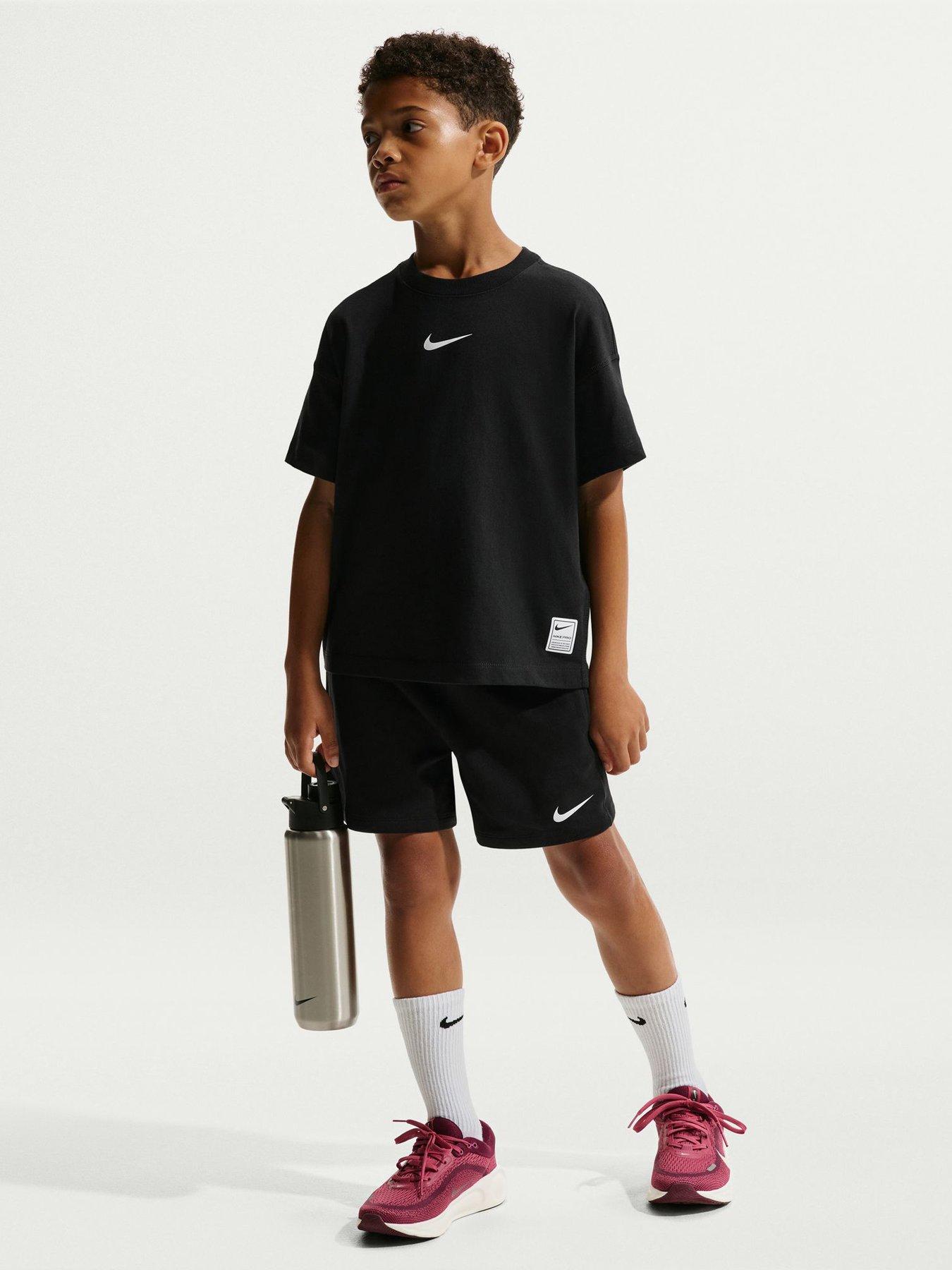 Nike Older Boys Pro Dri-FIT Sweat Shorts - Black