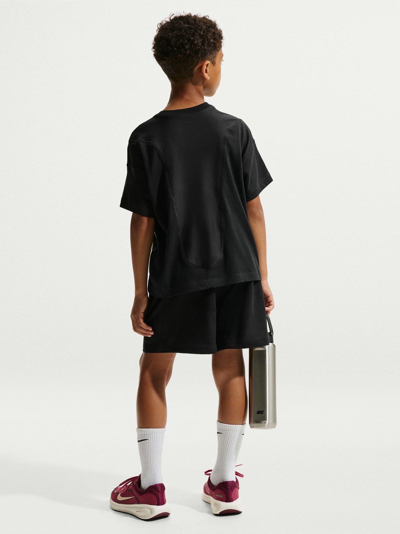Image 2 of 5 of Nike Older Boys Pro Dri-FIT Sweat Shorts - Black
