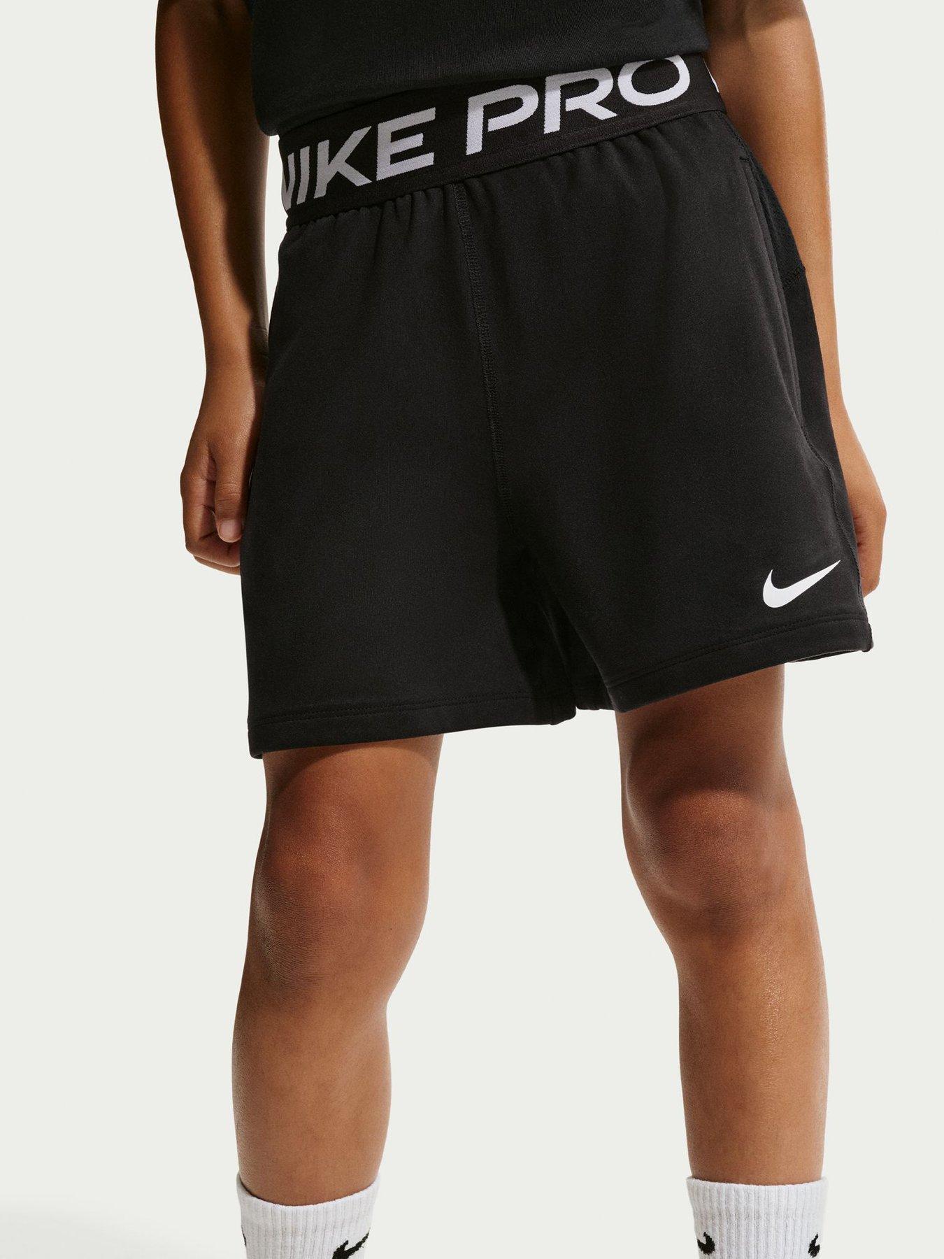 Image 3 of 5 of Nike Older Boys Pro Dri-FIT Sweat Shorts - Black