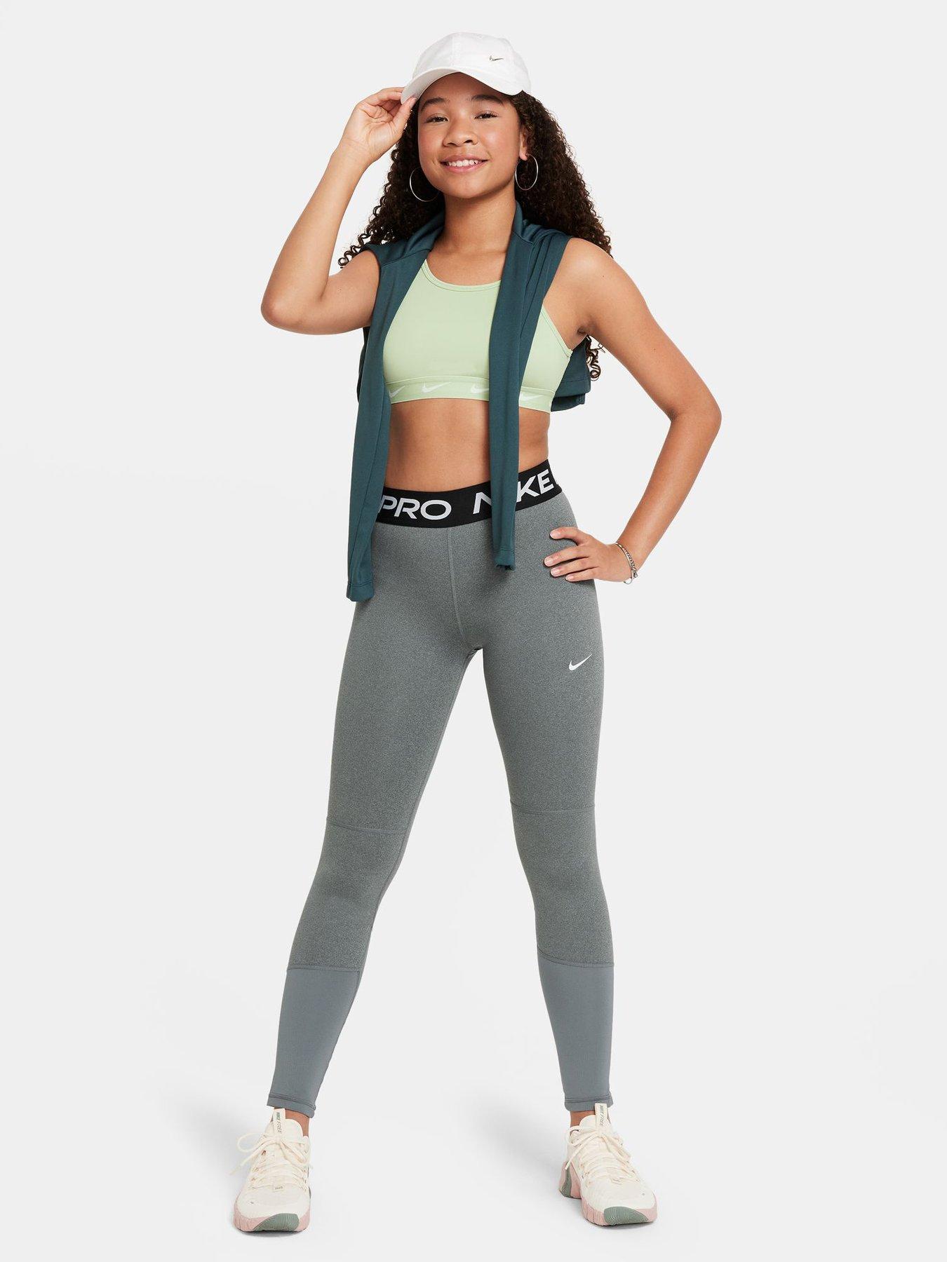 Image 3 of 6 of Nike Older Girls Training Leggings - Grey