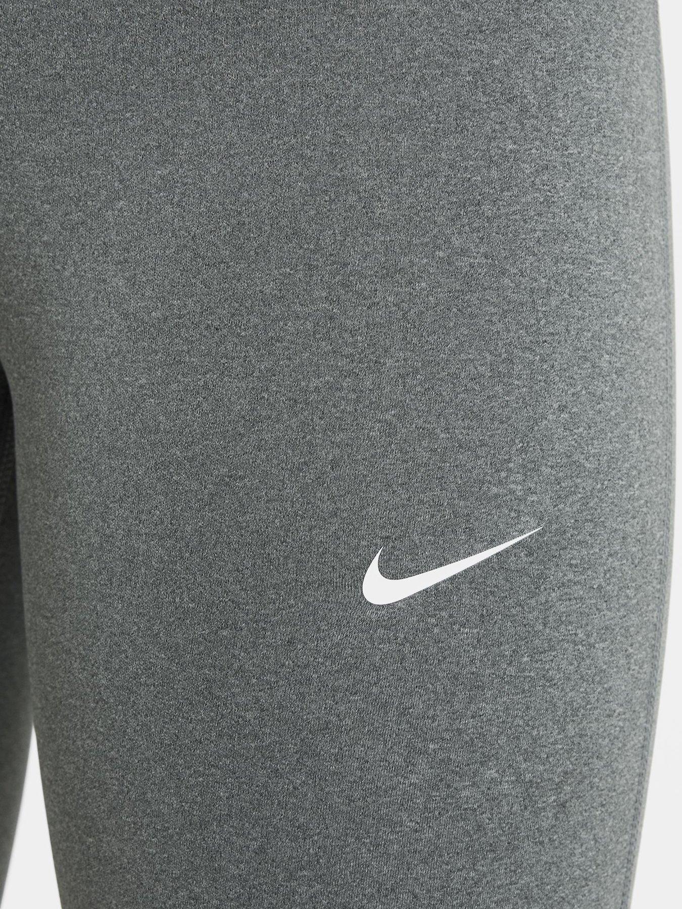 Image 6 of 6 of Nike Older Girls Training Leggings - Grey