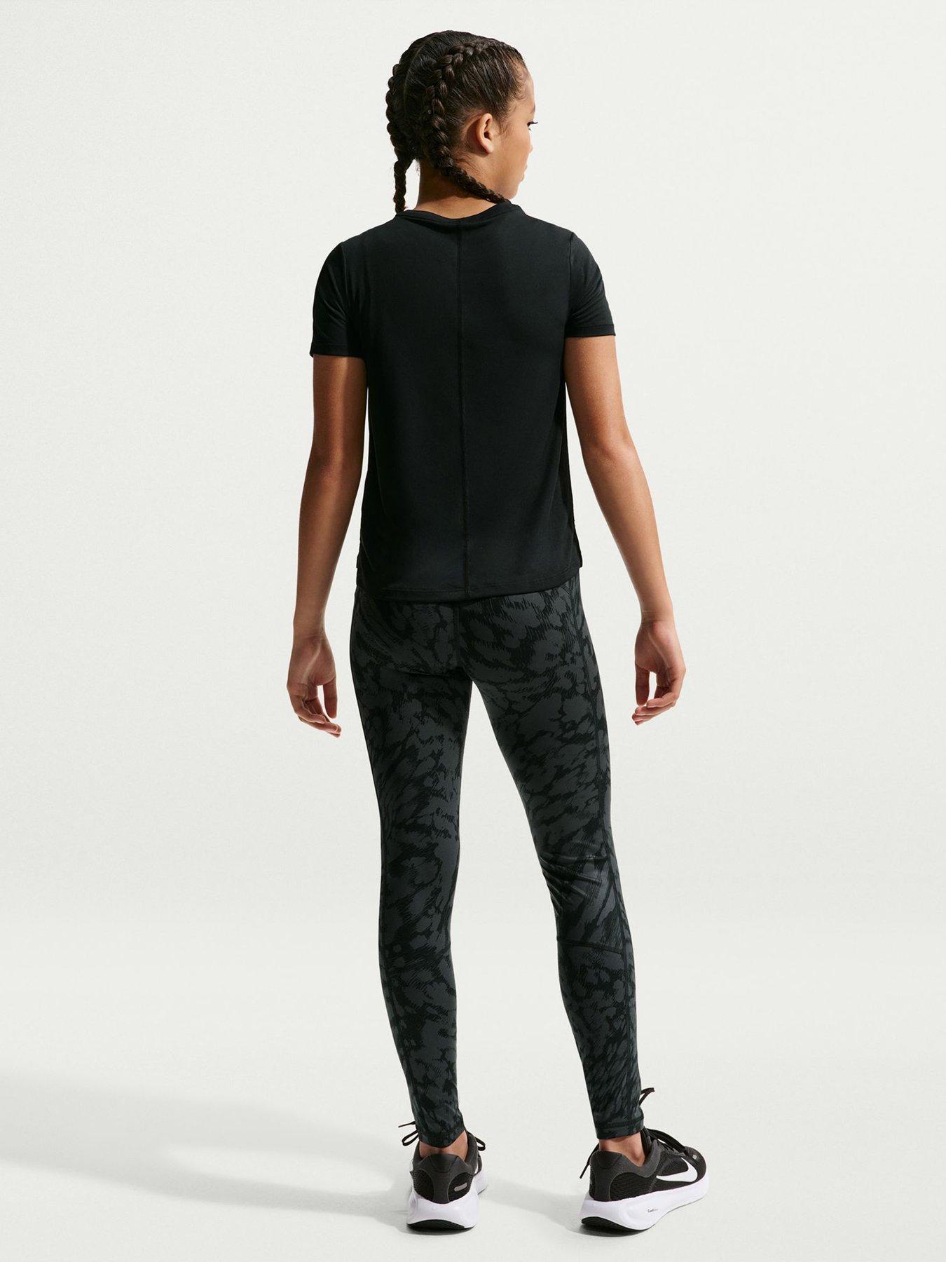 Image 2 of 5 of Nike Older Girls Training Pro One T-Shirt - Black