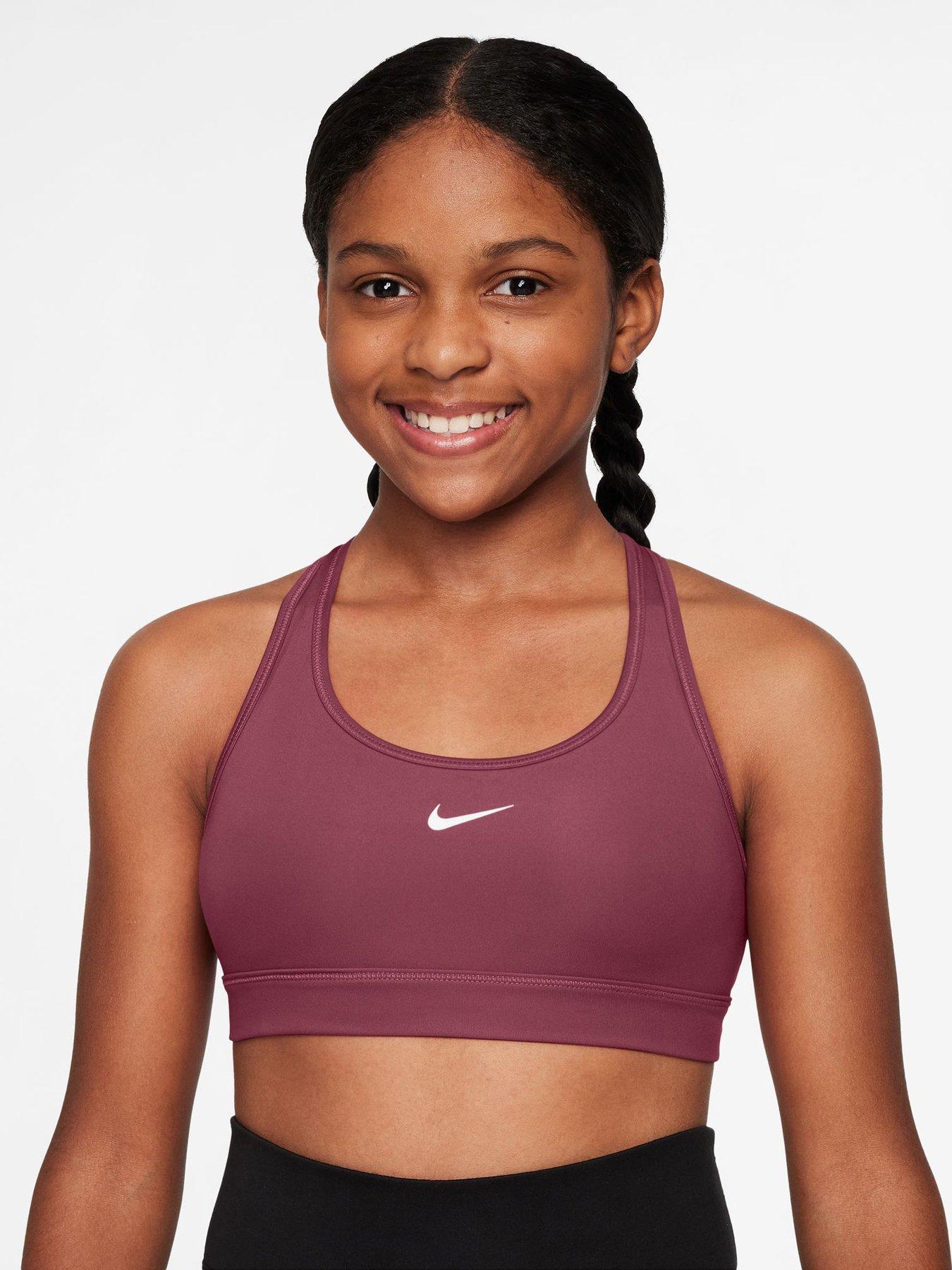 Nike Older Girls Training Sports Bra - Pink