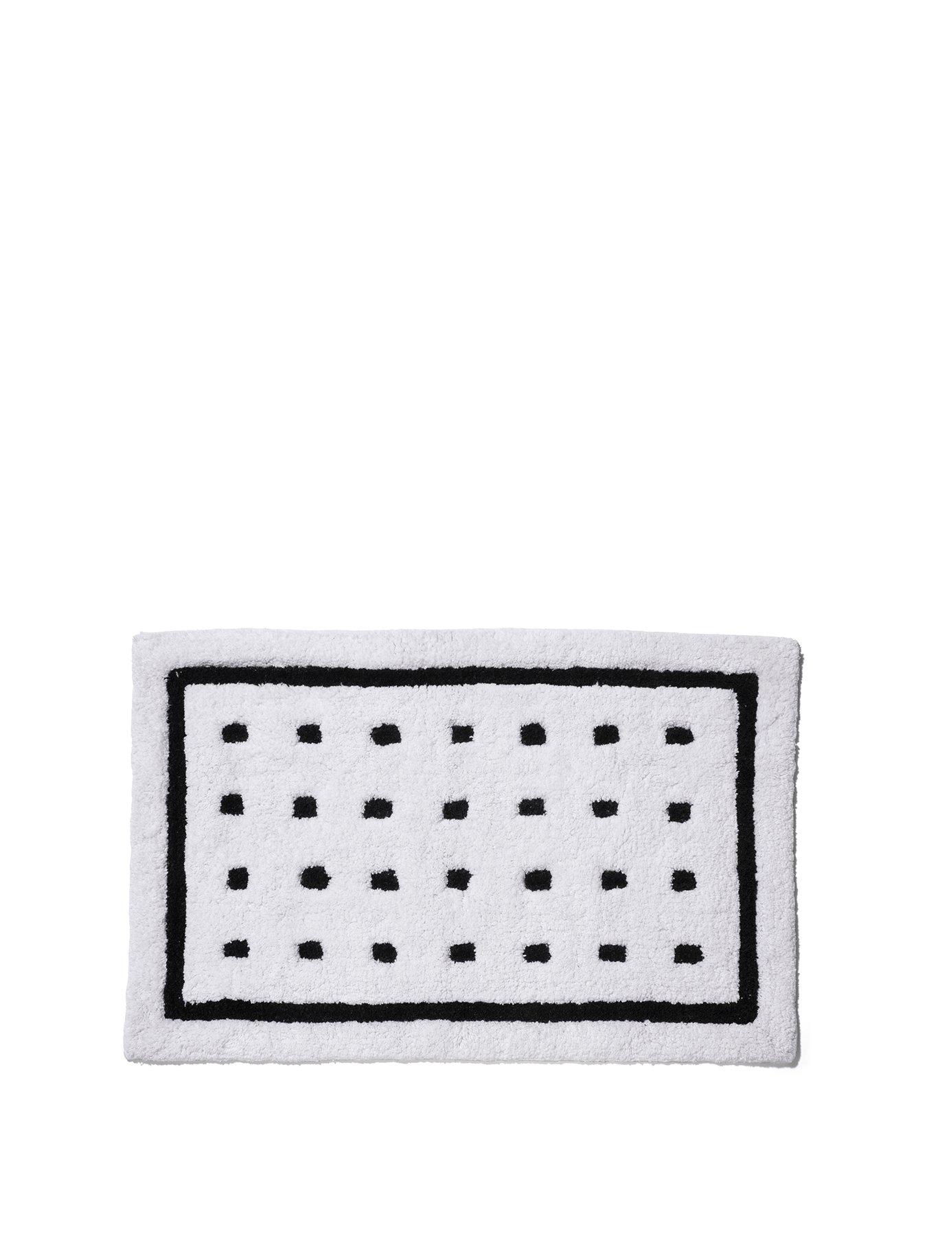  image of croydex-black-square-bath-mat