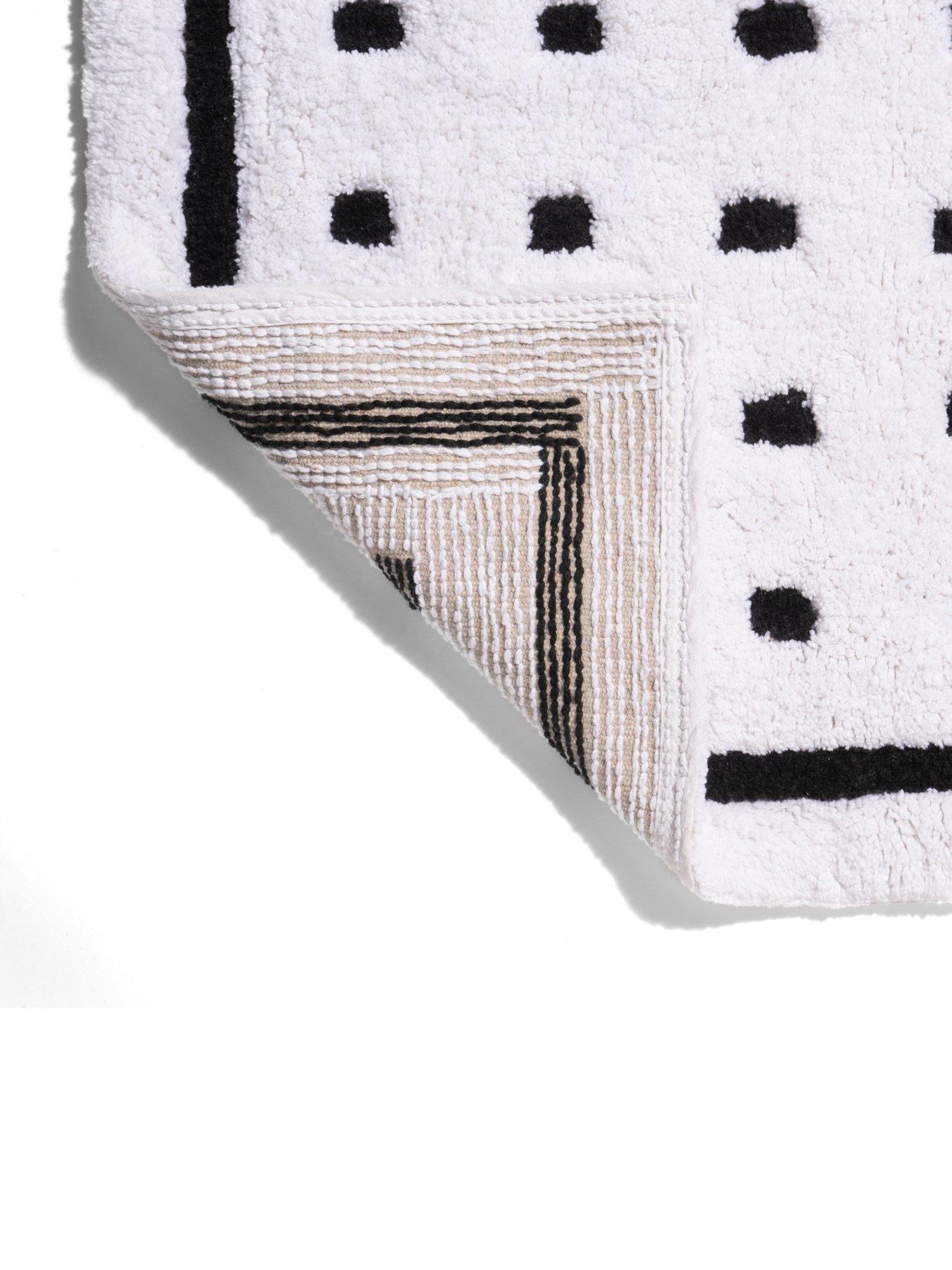  image of croydex-black-square-bath-mat