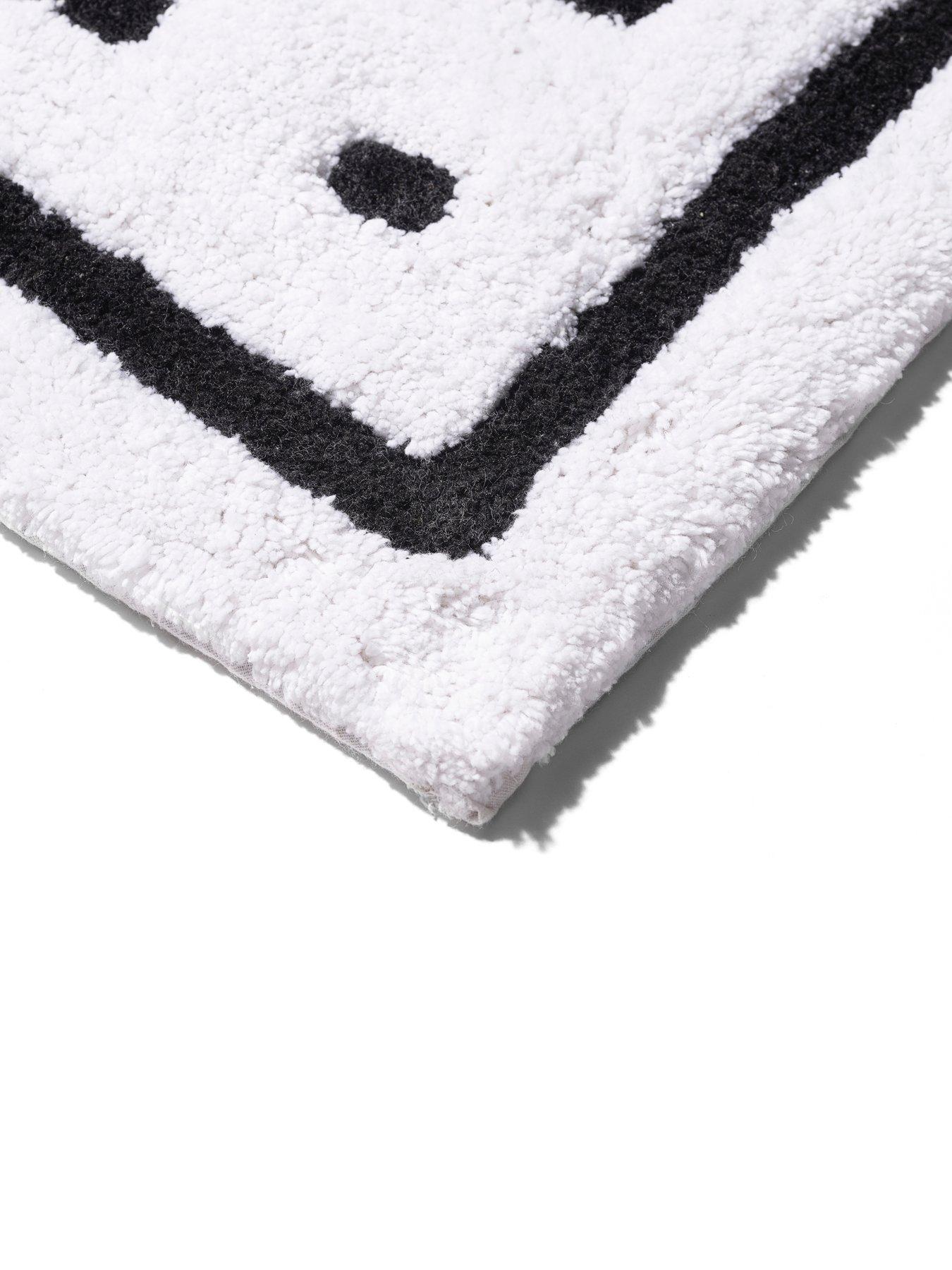  image of croydex-black-square-bath-mat