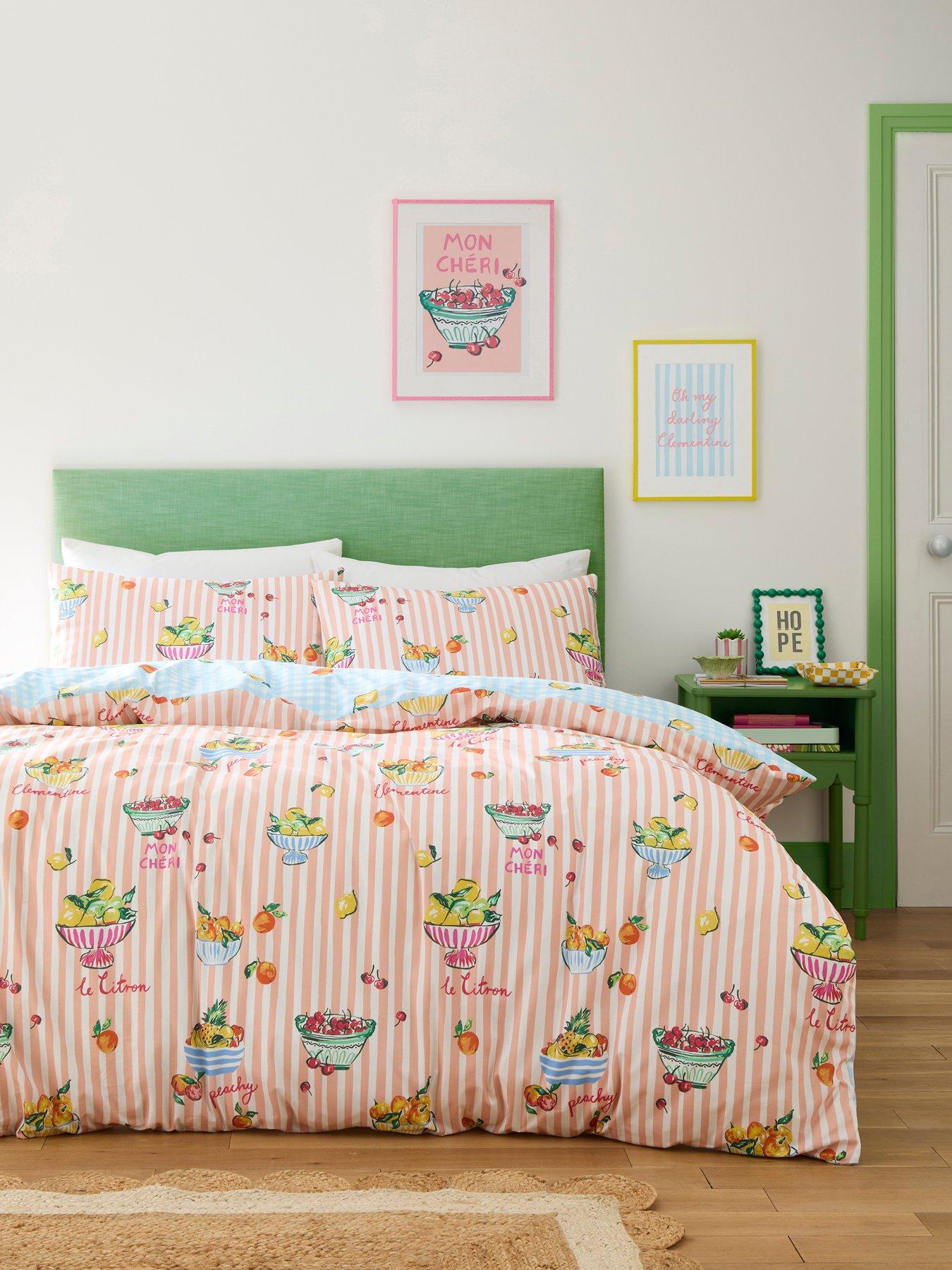 Fusion Summer Fruits Duvet Cover Set In Multi King