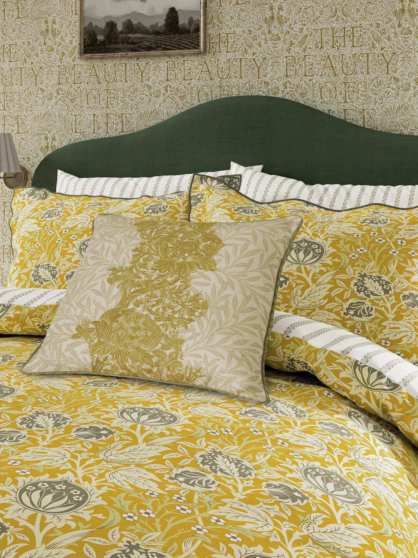 Image 1 of 5 of Morris & Co Elmcote Cover Set 100% Cotton Sunflower